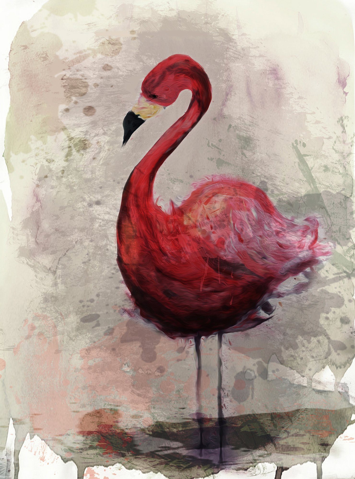 Fototapete ARTist Flamingo