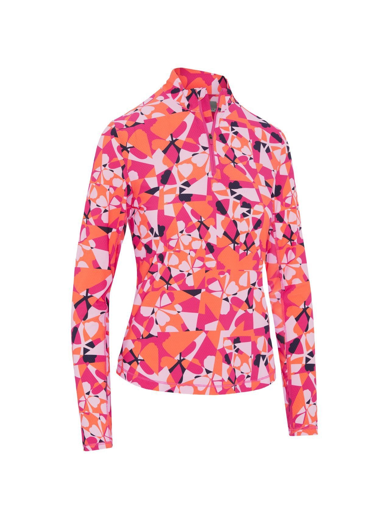 Callaway Poloshirt Callaway Geometric Floral Protection Top Damen (1-tlg) volle Bewegungsfreiheit
