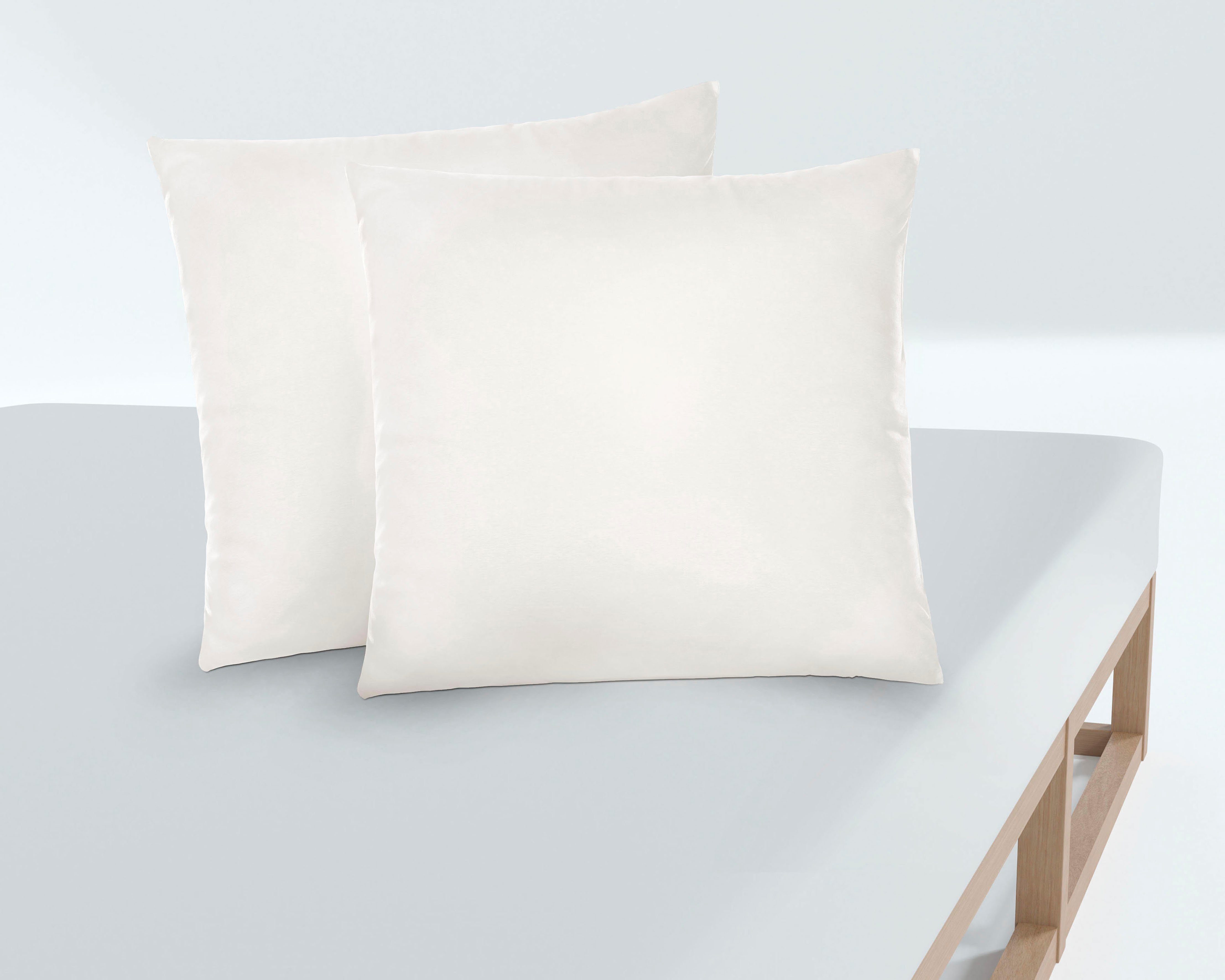 Biberna Kissenbezug Michi Feinjersey mit Reißverschluss, (2 Stück), verschi günstig online kaufen