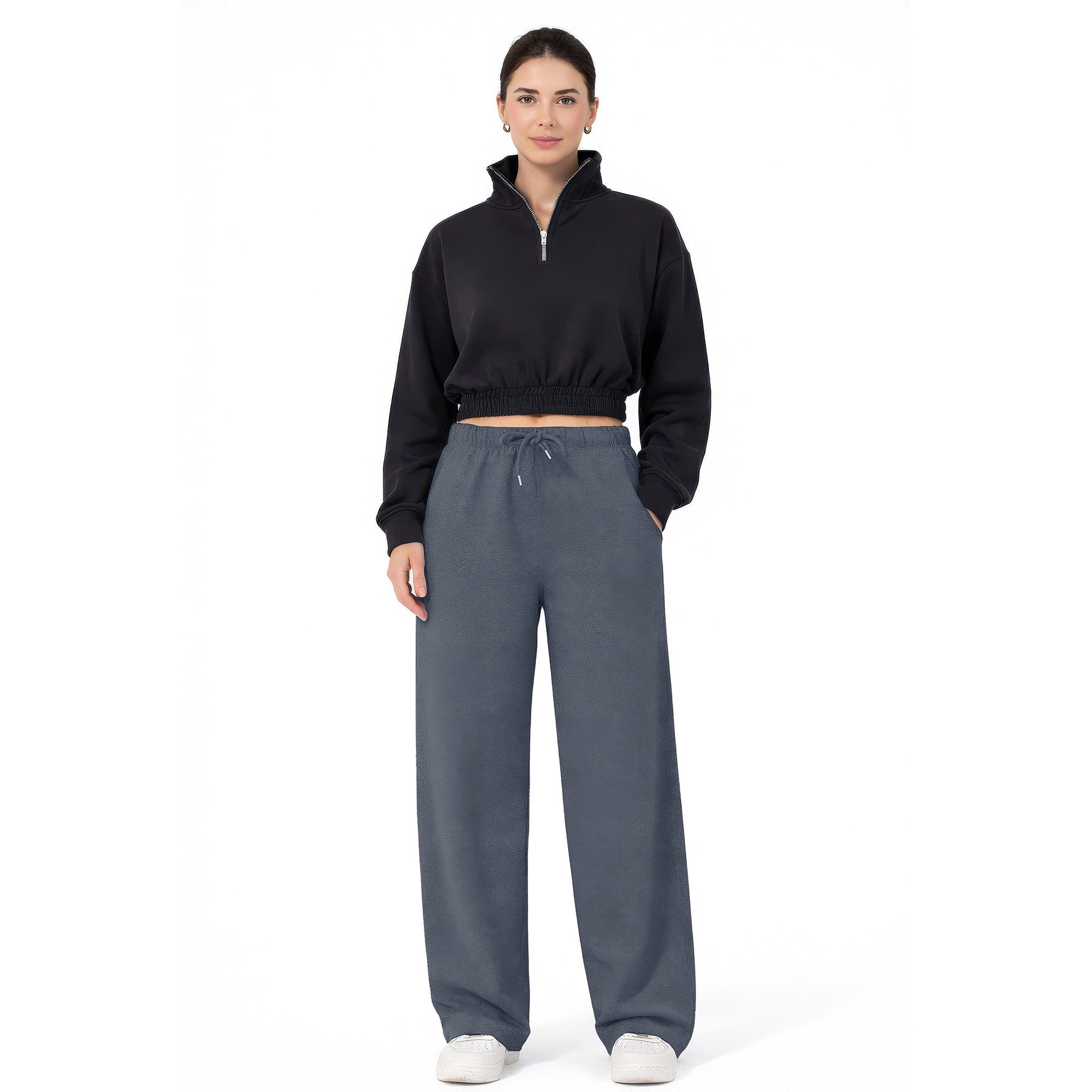 ROSS CAMP Jogginghose Jogginghose Damen, weite Yogahose (1-tlg)