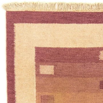 Wollteppich Kelim - Trendy - 177 x 120 cm - braun, morgenland, rechteckig, Höhe: 4 mm, Wohnzimmer, Einzelstück