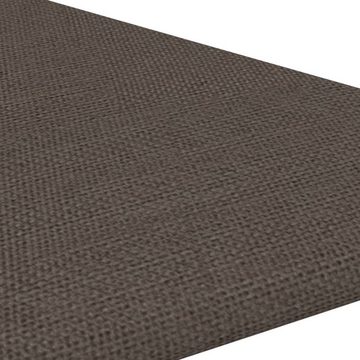 vidaXL Wandpaneel Wandpaneele 12 Stk. Taupe 30x30 cm Stoff 0,54 m², (12-tlg)