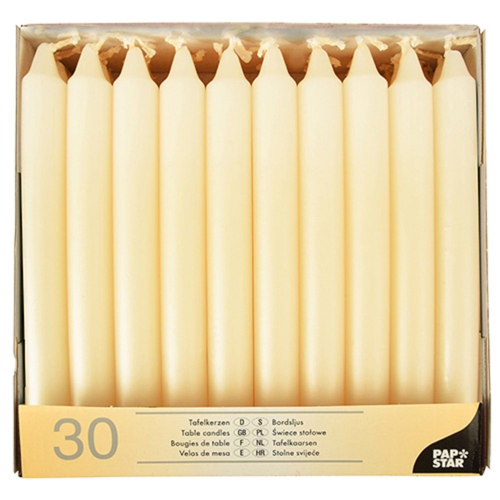 PAPSTAR GmbH Tafelkerze 30 Tafelkerzen Ø günstig online kaufen