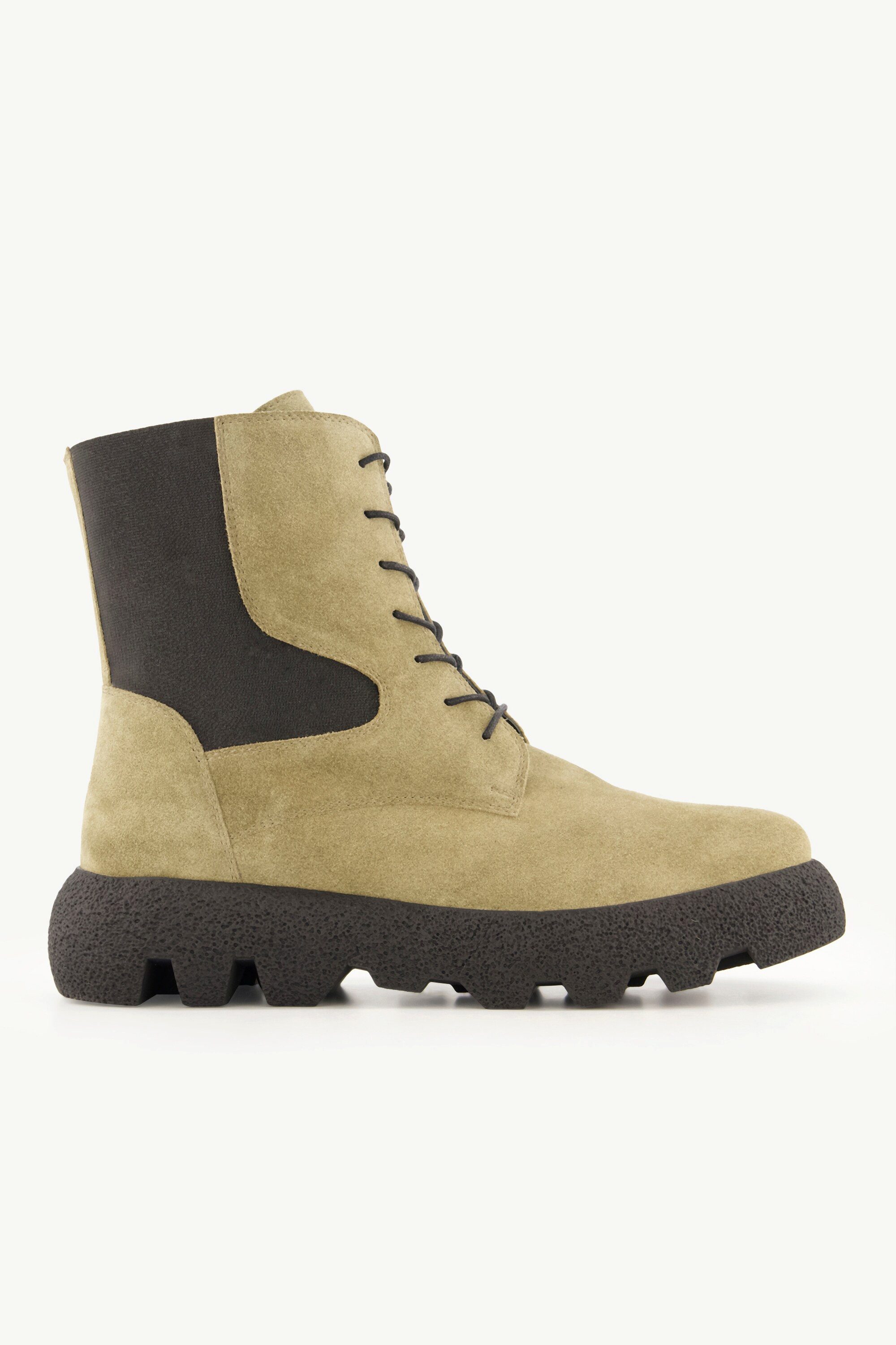 Ulla Popken Leder-Stiefeletten Elastikeinsatz Wechselfußbbett Stiefel günstig online kaufen