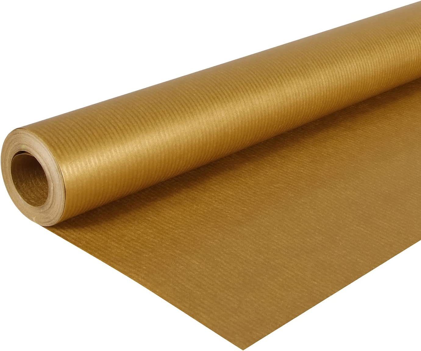 CLAIREFONTAINE Geschenkpapier Clairefontaine Packpapier m, 10 x "Color", 700 mm gold