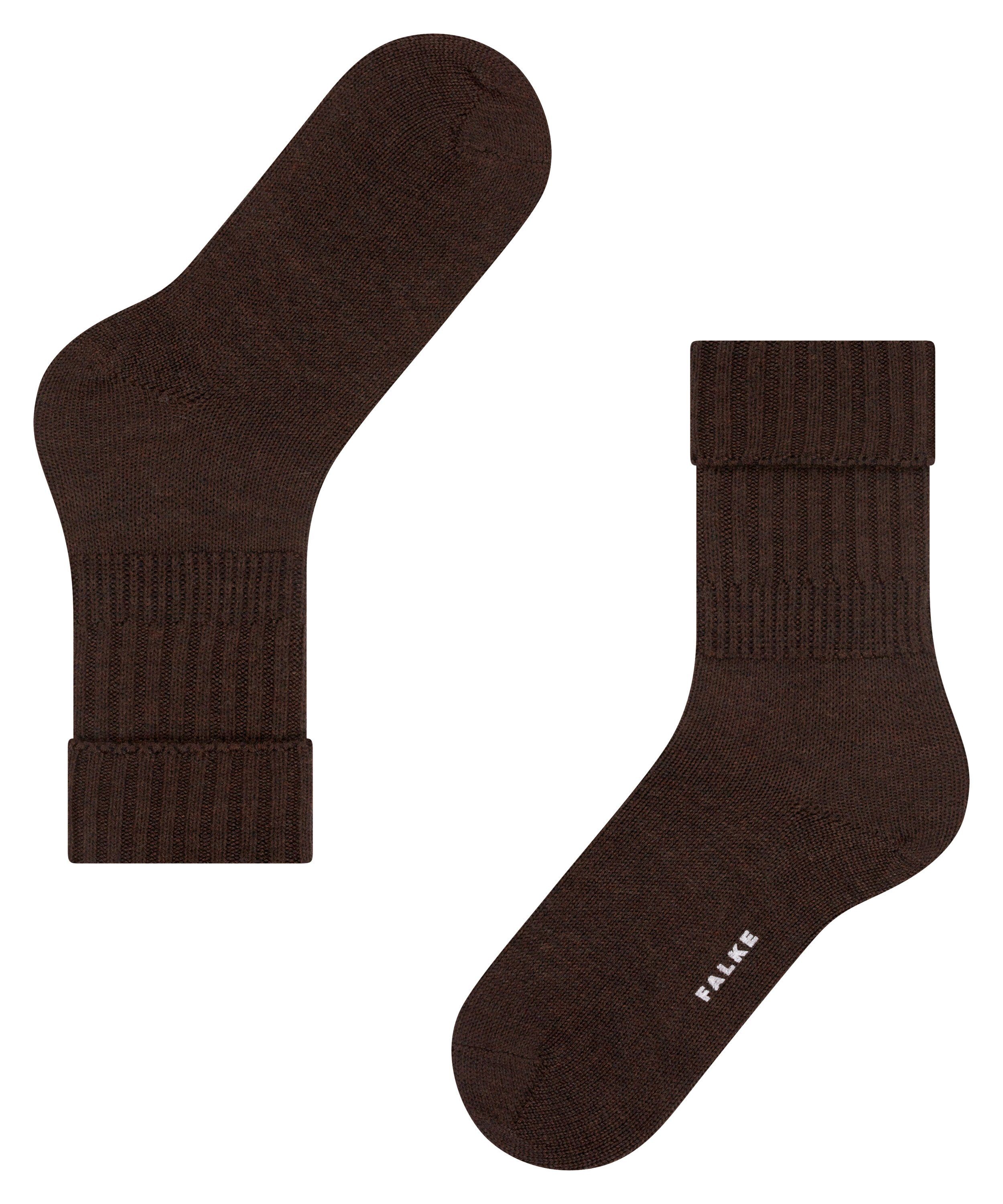 (1-Paar) Rib dark Socken brown Striggings FALKE (5450)
