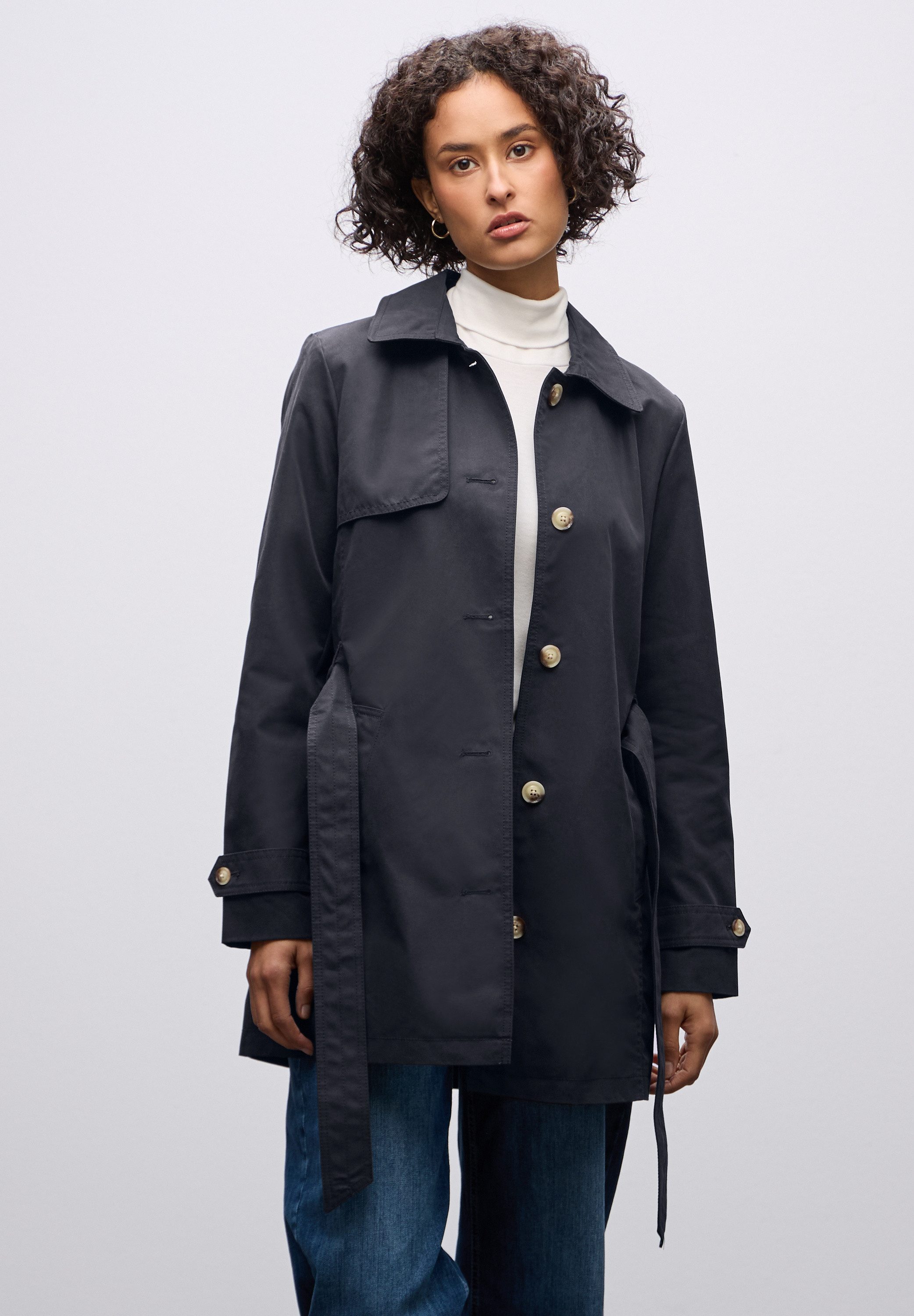 STREET ONE Trenchcoat mit Bindegürtel