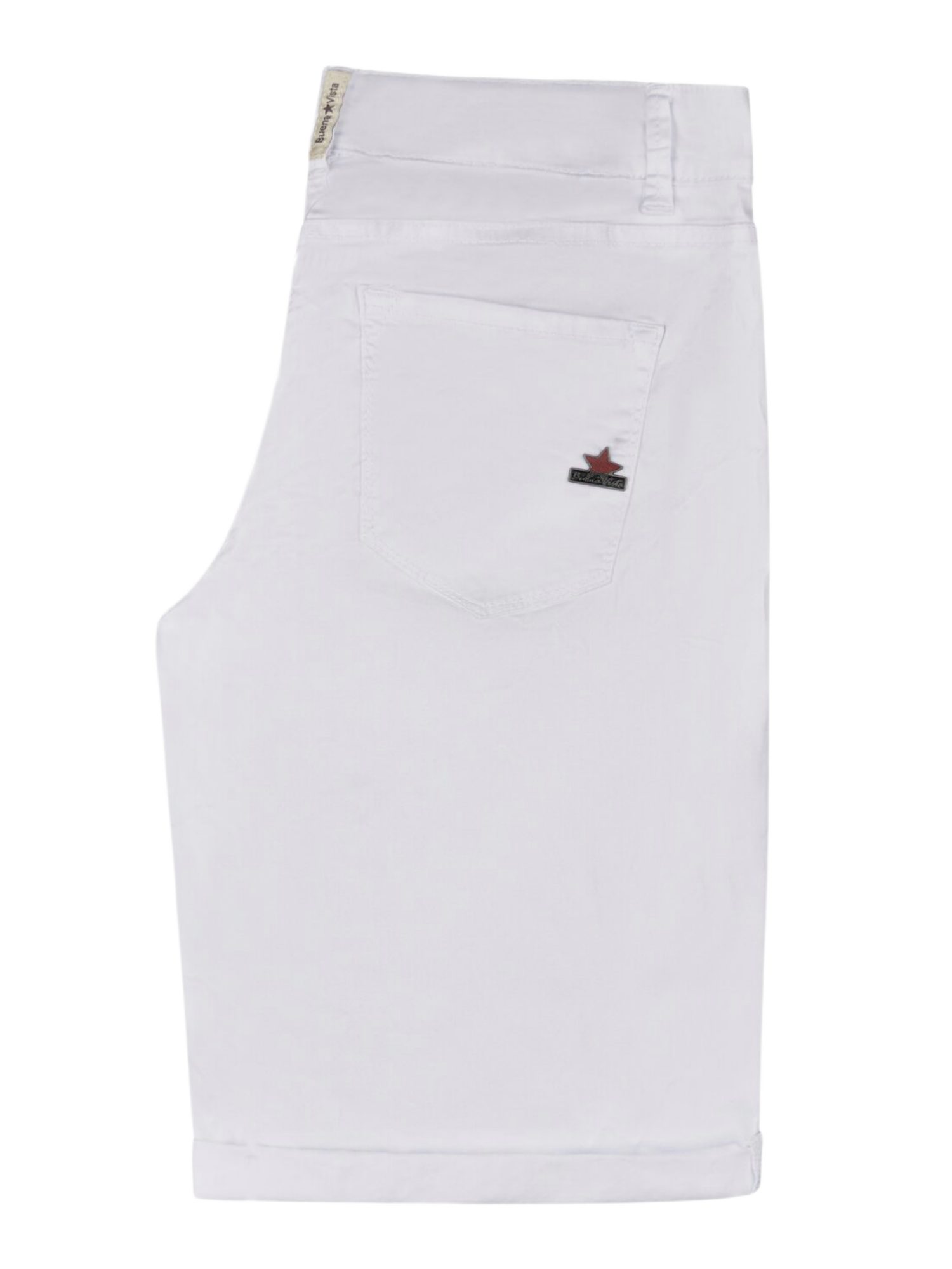 Buena Vista Stoffhose weiß, Casual, Baumwolle, Unifarben, Slim Fit, Mittel