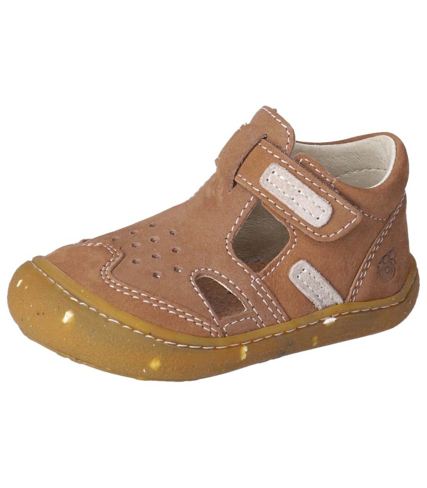 Ricosta Pepino Halbschuhe Leder Klettschuh Caramel