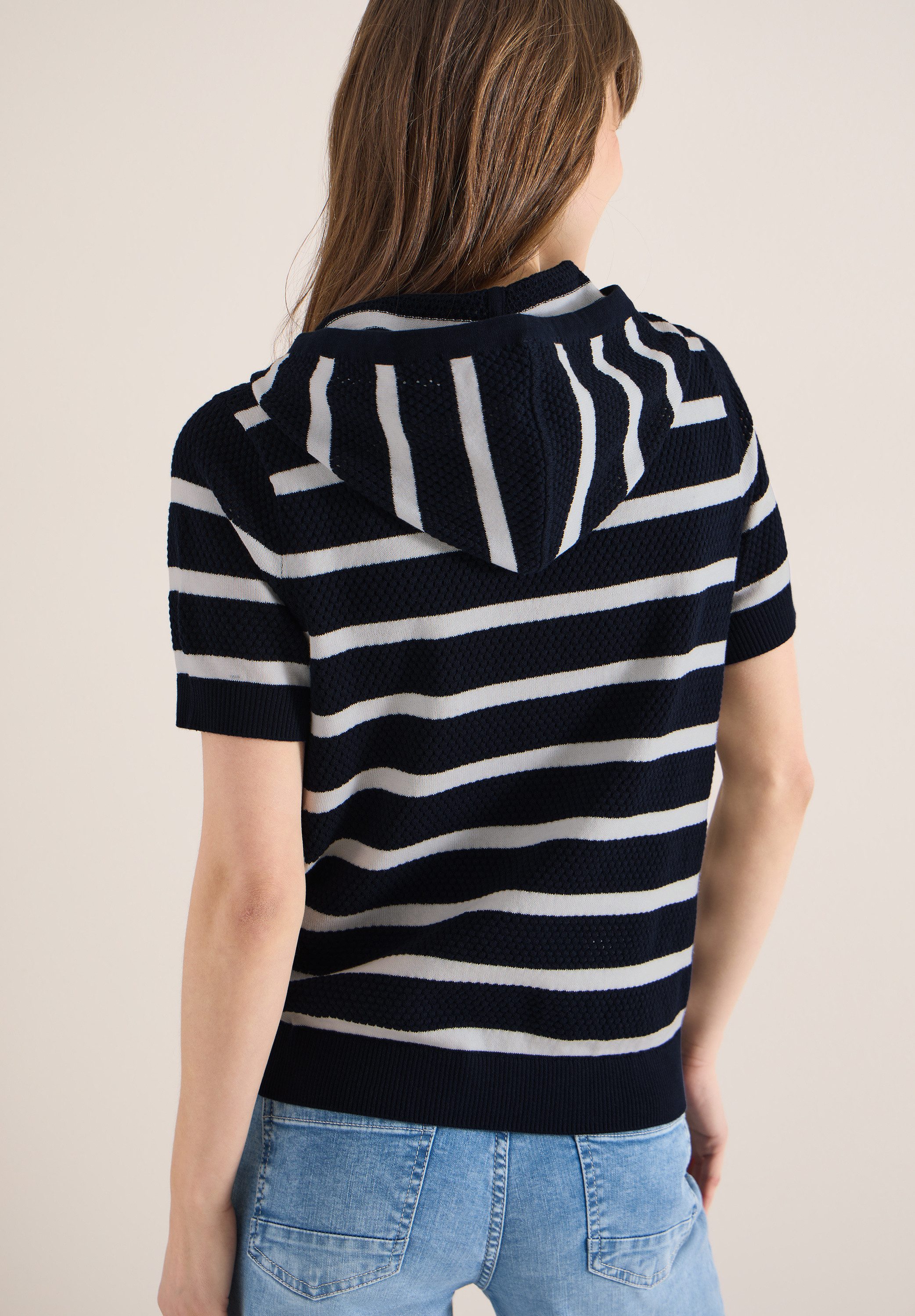 CECIL Strickpullover mit Kapuze