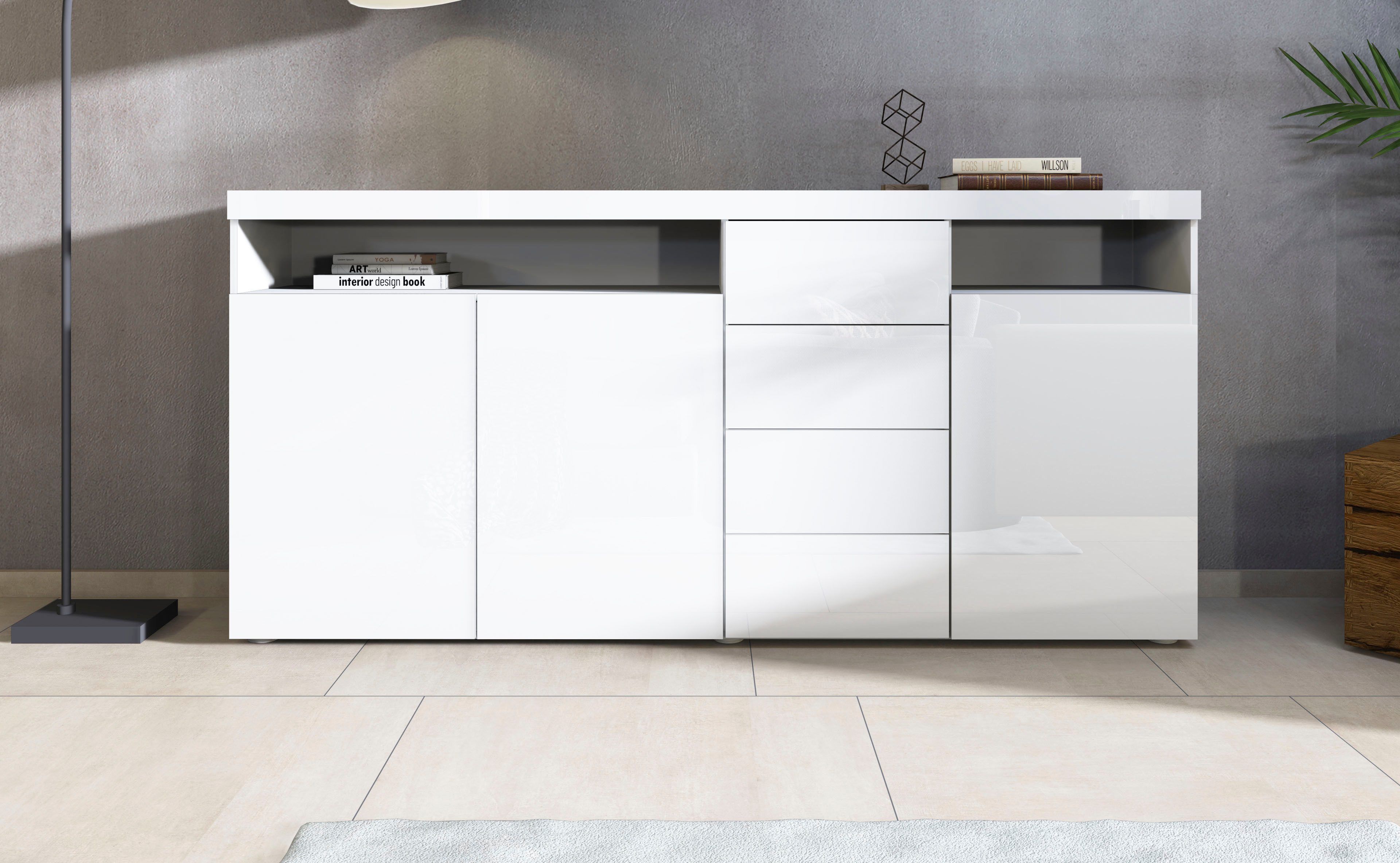 borchardt Мебель Highboard Kapstadt, Breite 200 cm