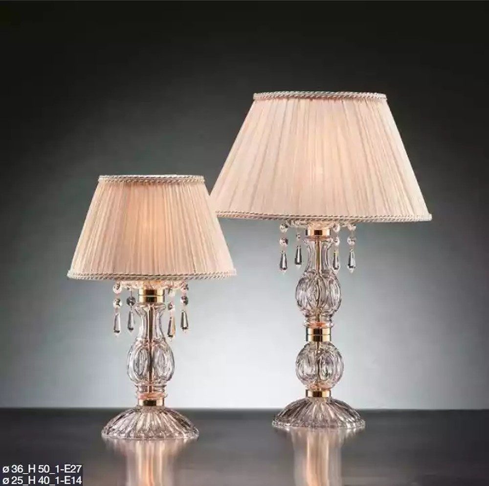 JVmoebel Tischleuchte Antike Kristalllampe im eleganten Design, Leuchtmittel wechselbar, Made in Europa