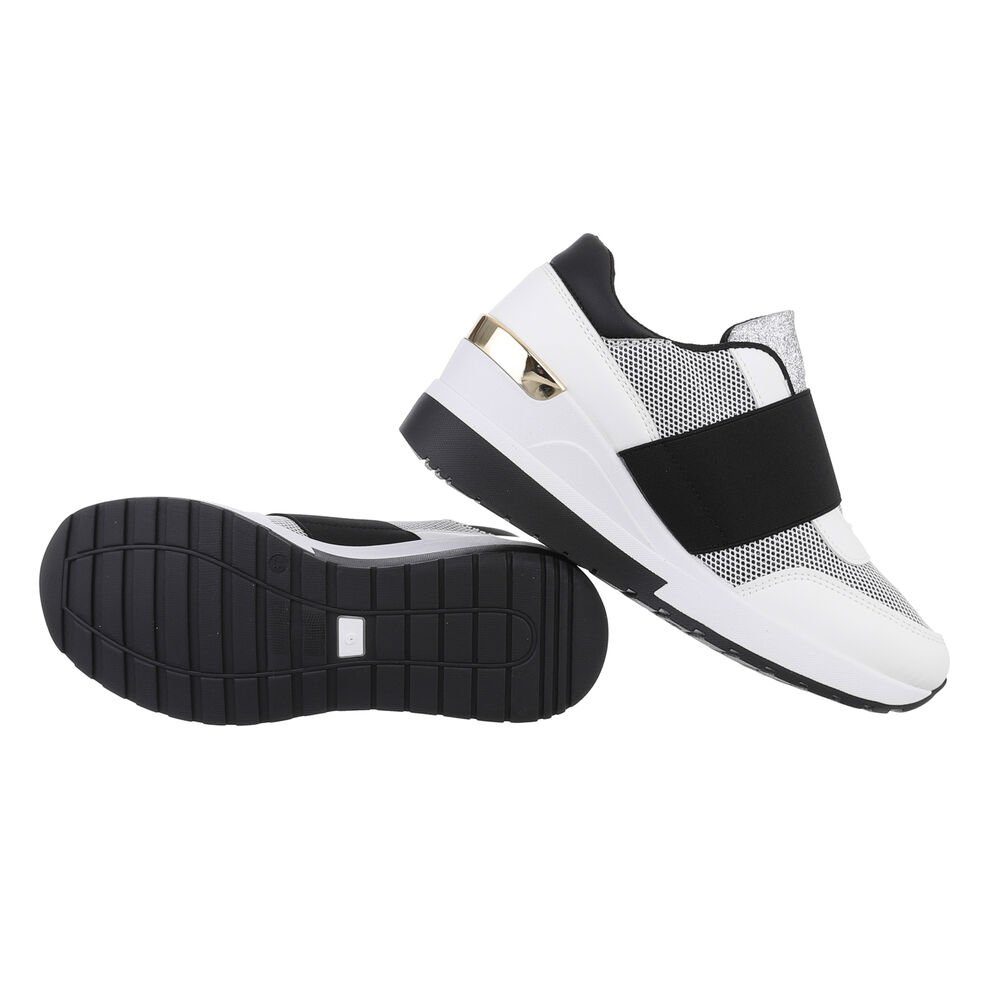 Ital-Design Damen Low-Top Freizeit Sneaker Keilabsatz/Wedge Sneakers Low in günstig online kaufen