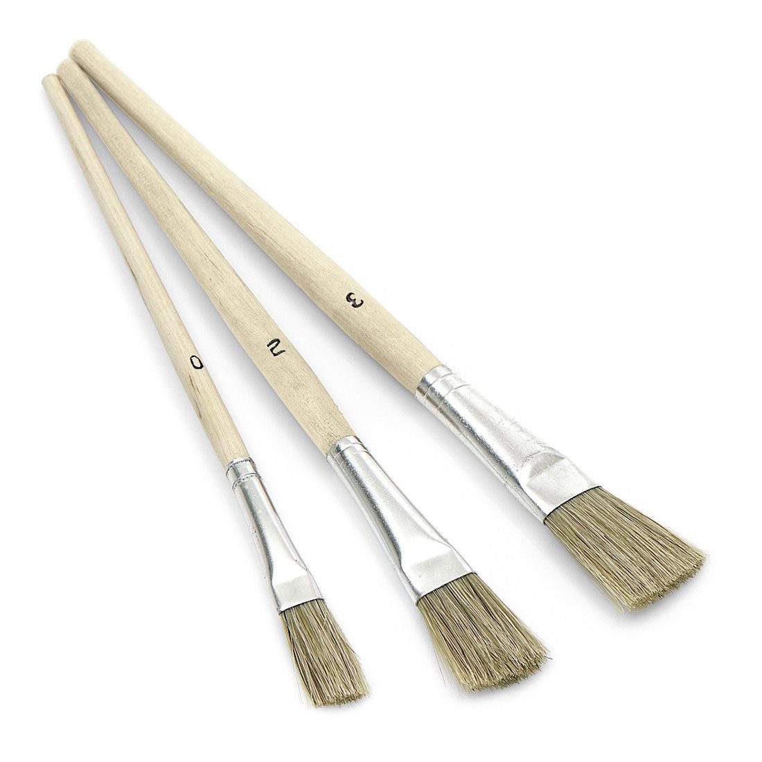Nölle Lackierpinsel Emaillelack Pinselset 3-tlg Schwarz, Pinsel Set Lackierpinsel Malerpinsel Emaillepinsel Bürsten Werkzeuge