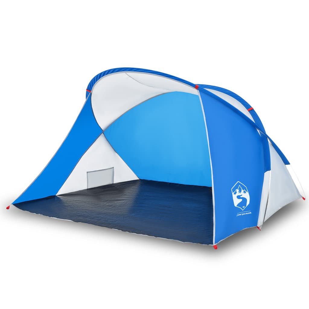 vidaXL Strandmuschel NA Strandmuschel Strandzelt Azurblau Pop-Up Wasserdicht