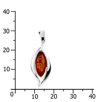 OSTSEE-SCHMUCK Kettenanhänger - Sabrina - Silber 925/000 - Bernstein (1-tlg)