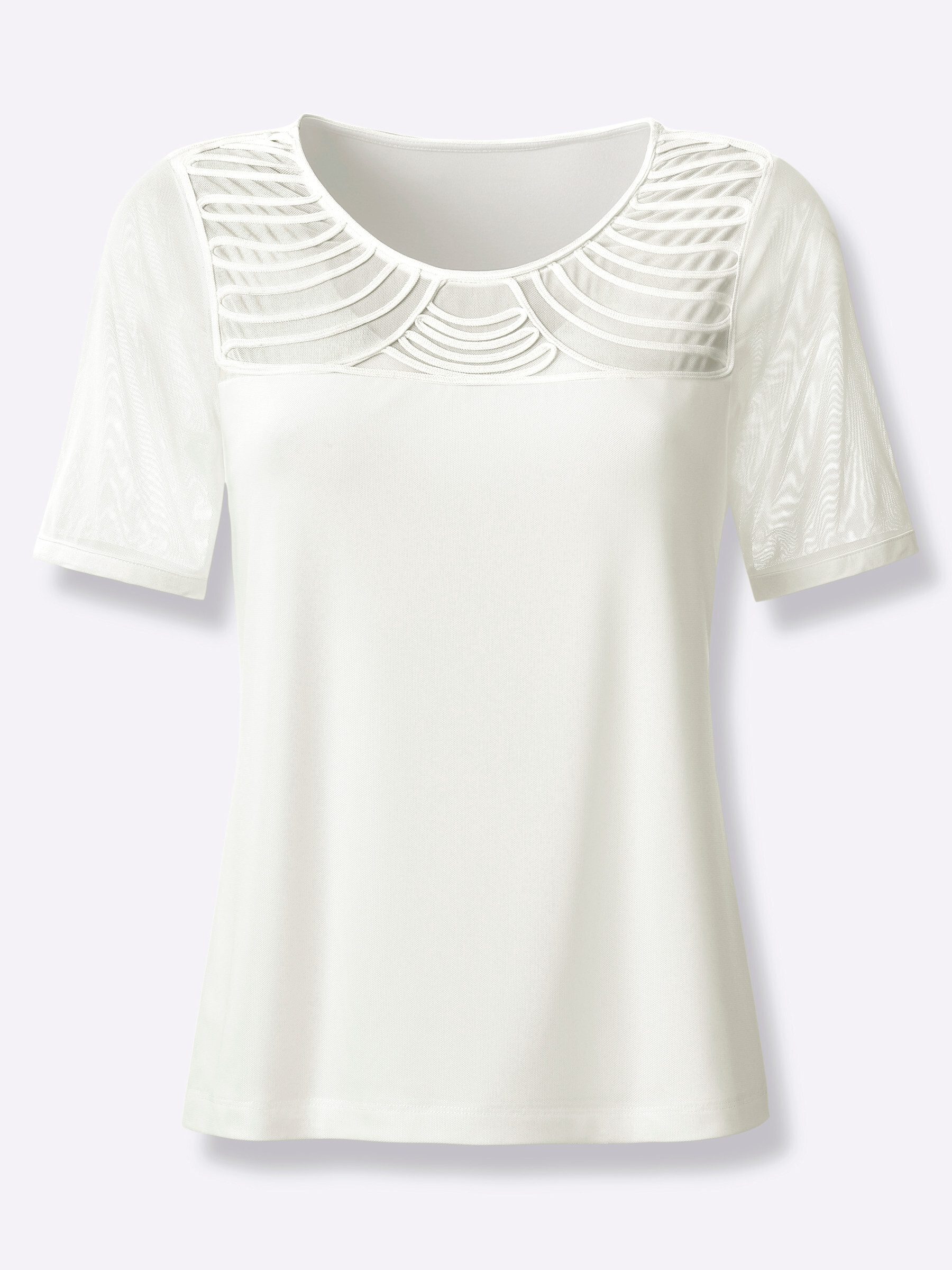 creation L T-Shirt Mesh-Shirt Kurzarm günstig online kaufen