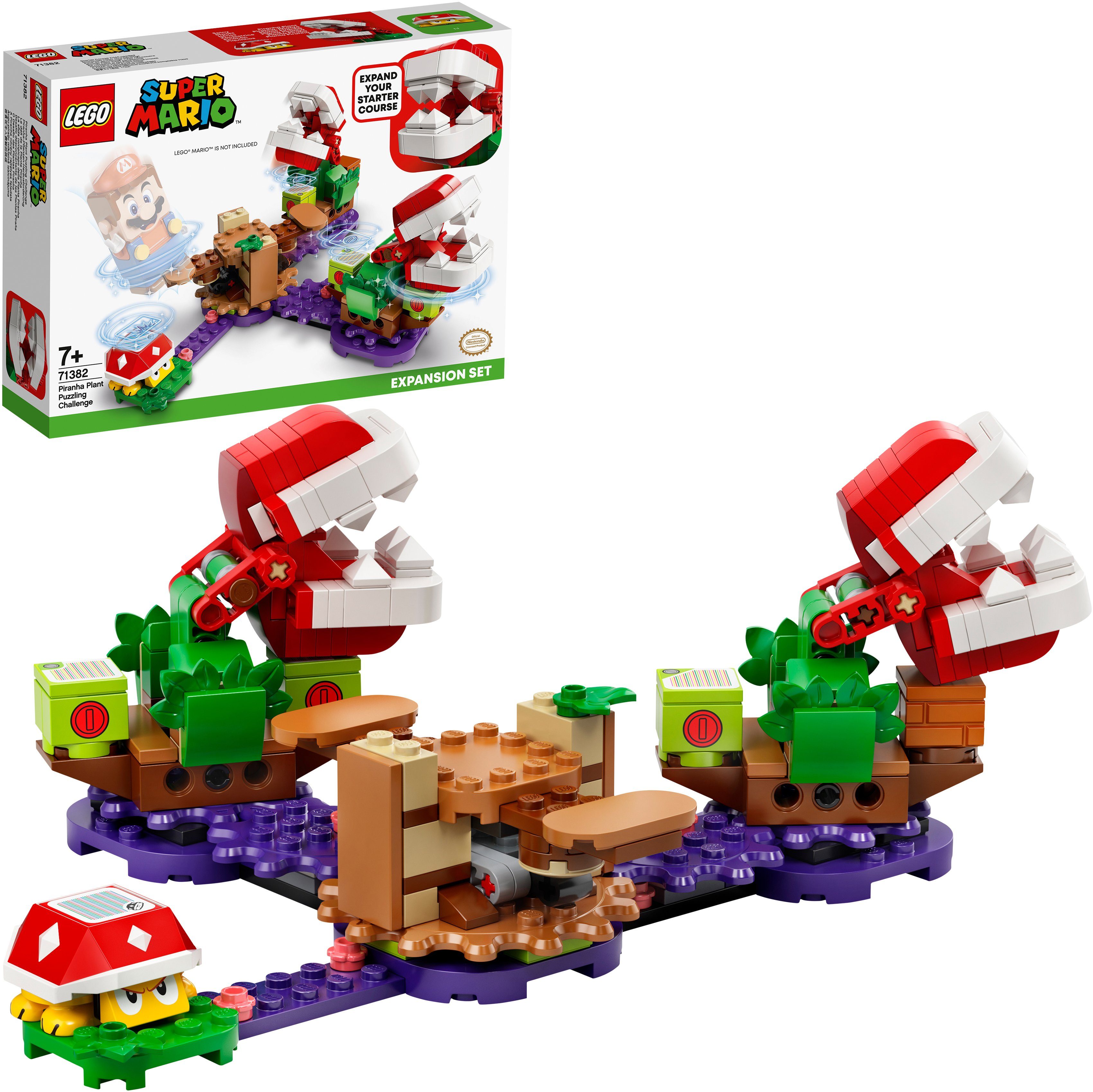 Image of LEGO 71382 Piranha-Pflanzen-Herausforderung – Erweiterungsset Bausatz, Mehrfarbig