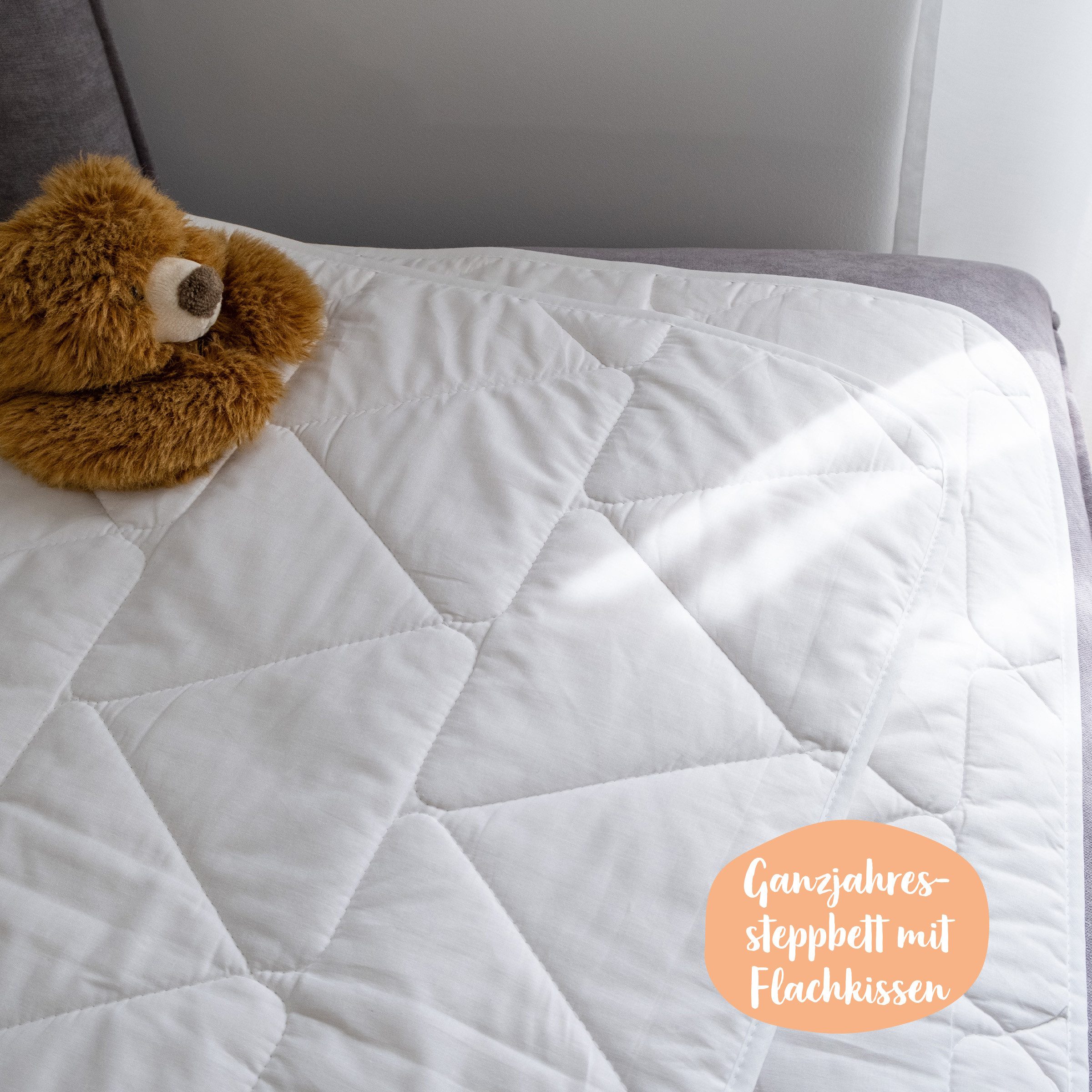 Ehrenkind Steppbett + Kopfkissen Kinder-Steppbetten-Set in günstig online kaufen