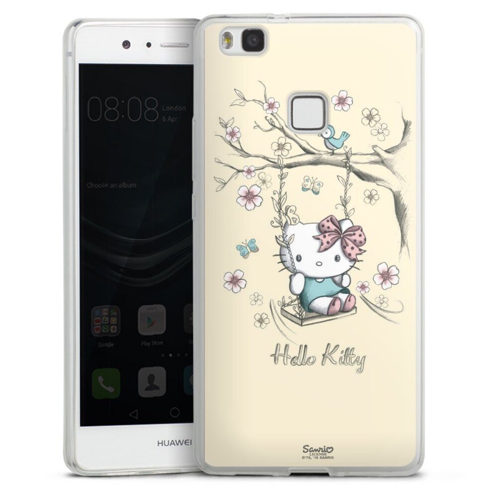 DeinDesign Handyhülle Hello Kitty Fanartikel Offizielles Lizenzprodukt Hello Kitty Natur, Huawei P9 Lite (2016) Slim Case Silikon Hülle Ultra Dünn Schutzhülle