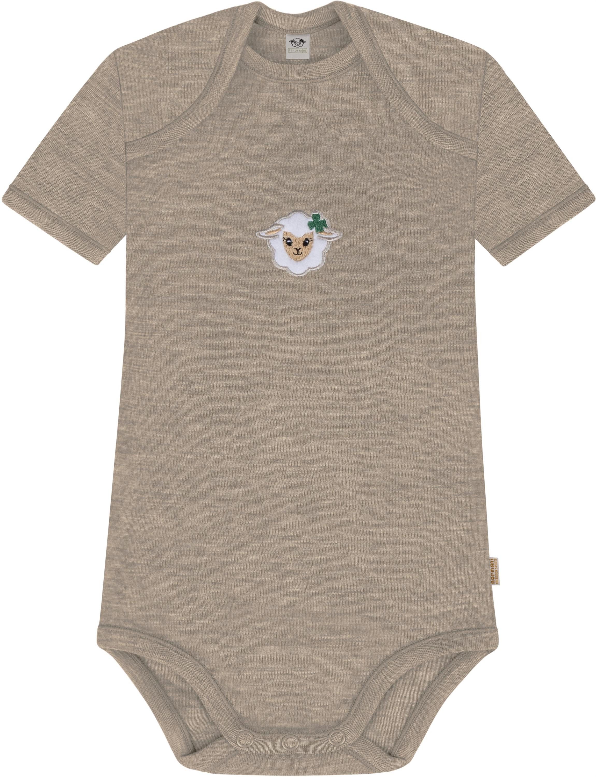 normani Kurzarmbody Baby Merino Body Kurzarm Tauranga ShortSleeve Einteiler Strampler aus 100% RWS zertifizierte Merinowolle