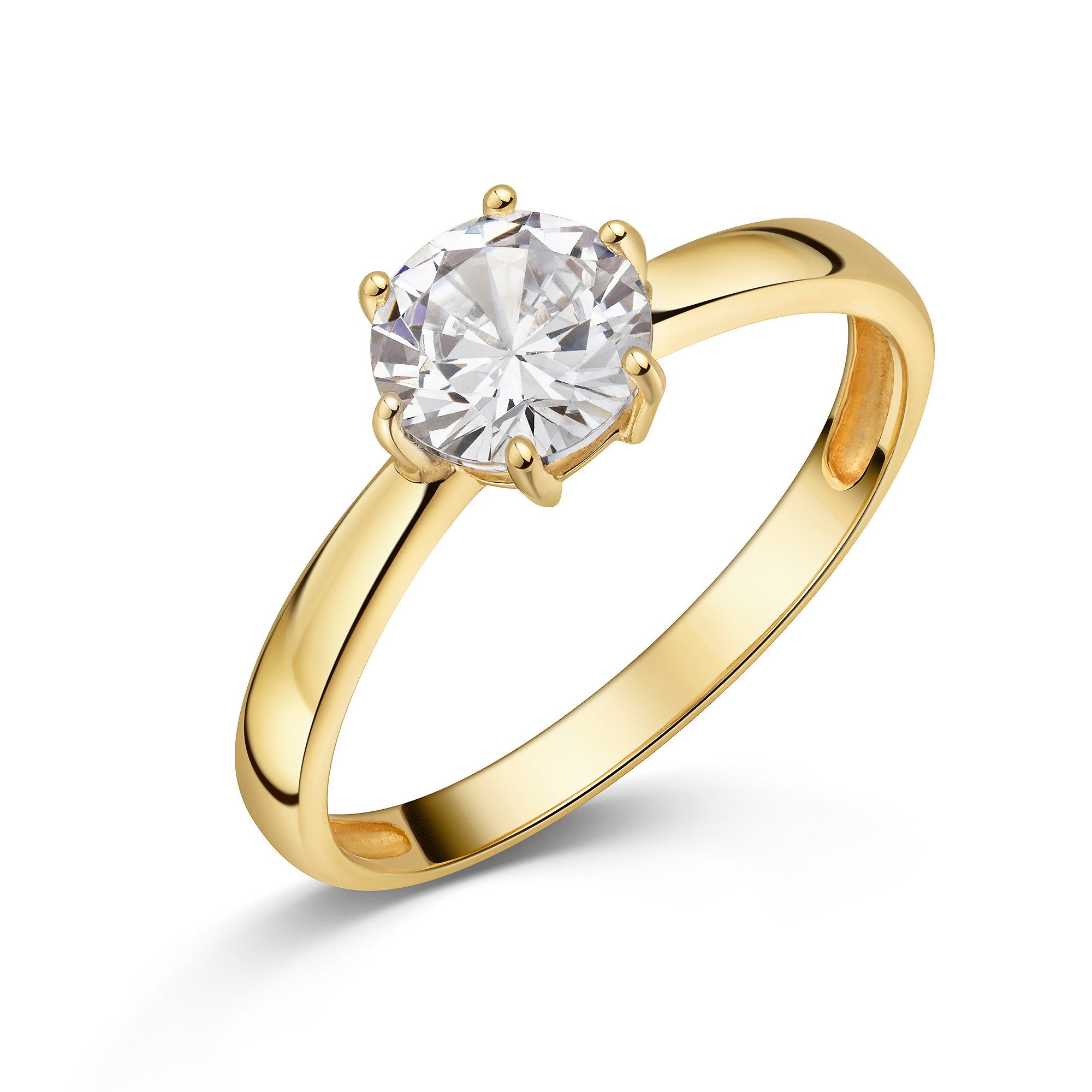 Fingerring Schmuck Geschenk Silber 925 Damenring Ring Solitär