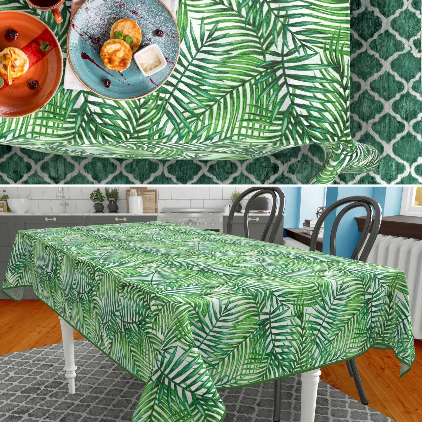 ANRO Tischdecke aus Stoff mit Blumen günstig online kaufen