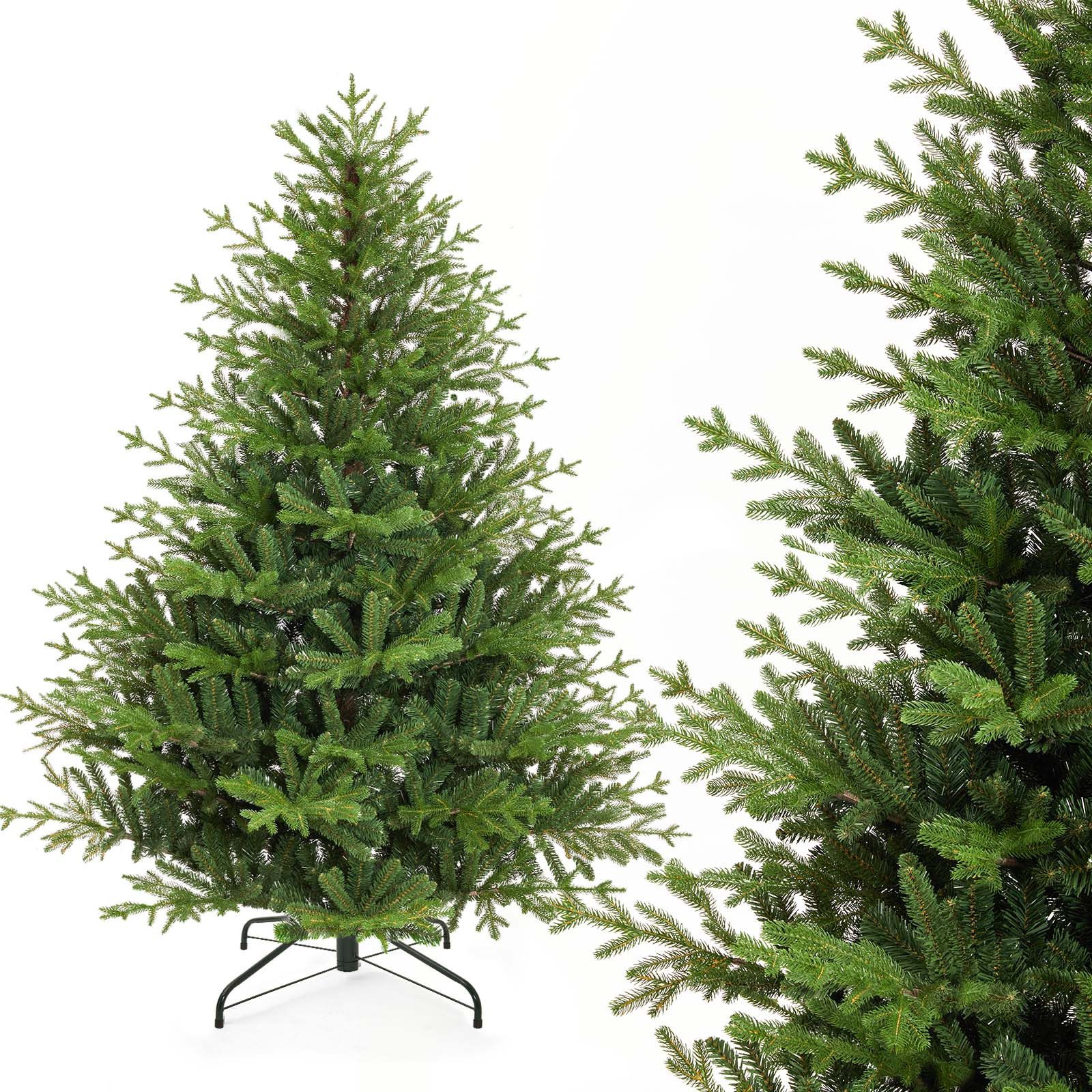 Yorbay Künstlicher Weihnachtsbaum Tannenbaum Weihnachstbaum aus PE, PVC 150/180/ 210 cm, Weihnachtsbaum Christbaum, mit Ständer für Weihnachten-Dekoration