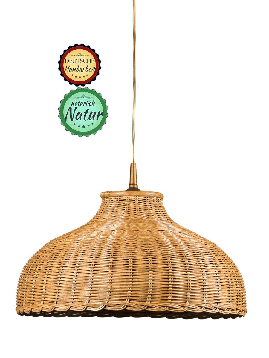 Helios Leuchten Pendelleuchte Rattan, Korblampe, Rattanlampe günstig online kaufen