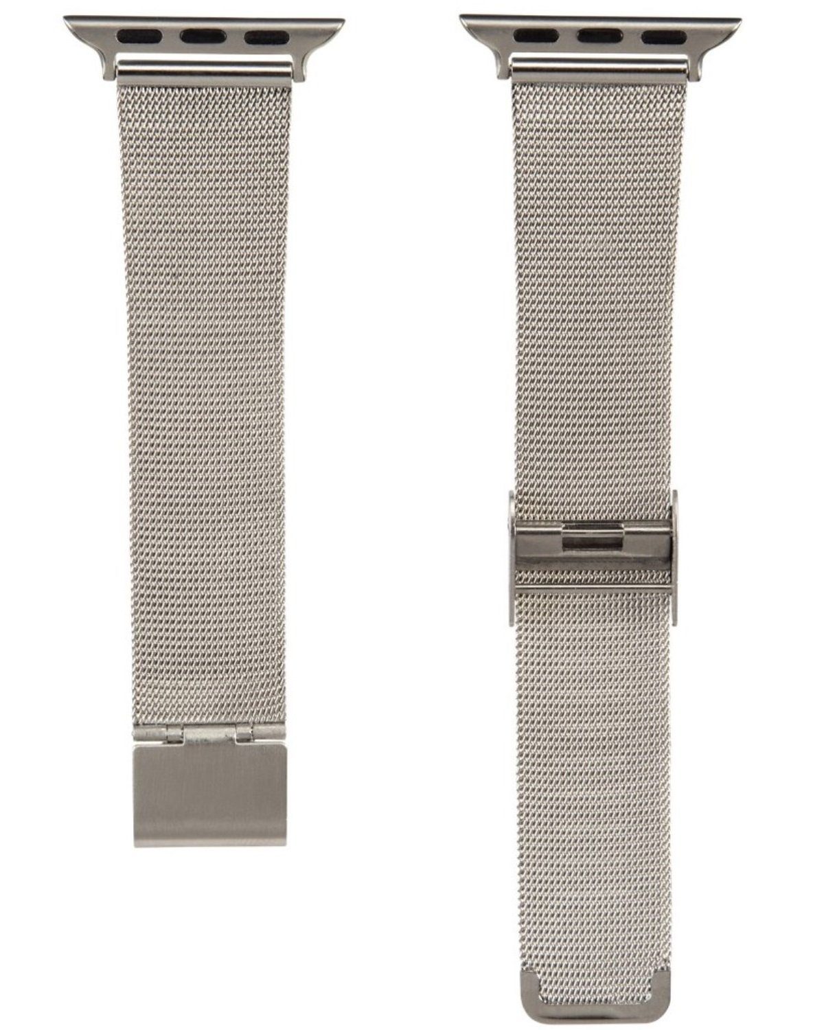 Hama Handyhülle Uhren-Armband Band Milanaise Edelstahl, für Apple Watch 40mm Series 4 (4. /5. /6. Gen) SE 40mm (6. Gen)