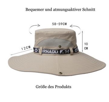 Juoungle Sonnenhut Breite Krempe Sommerhut Outdoor Fischerhut Faltbare Bucket Hat