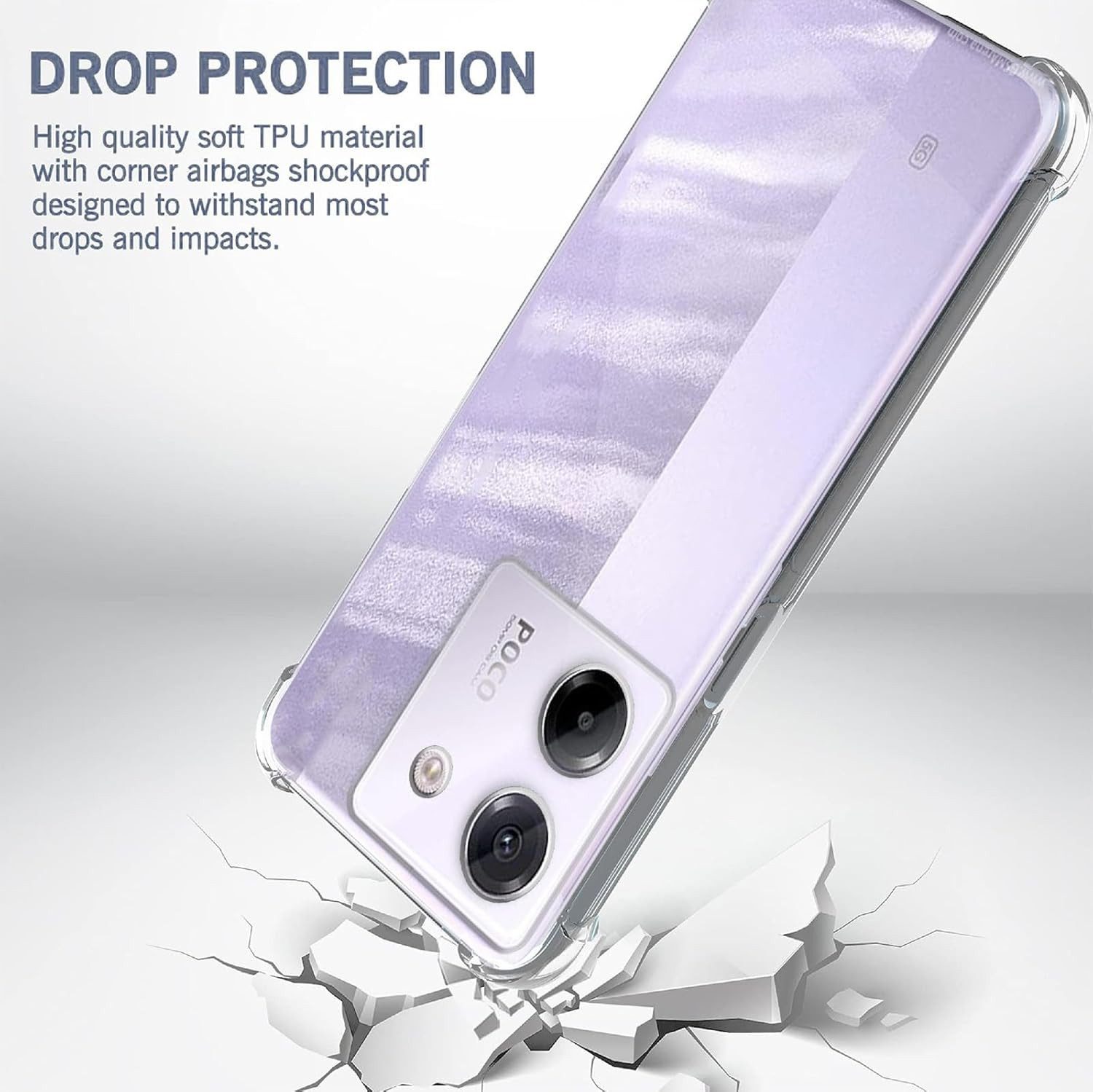 Widmann-Shop Handyhülle Hülle Xiaomi Poco M6 Pro M7 Pro 5g Handyhülle Transparent, Für M6 Pro / M7 Pro