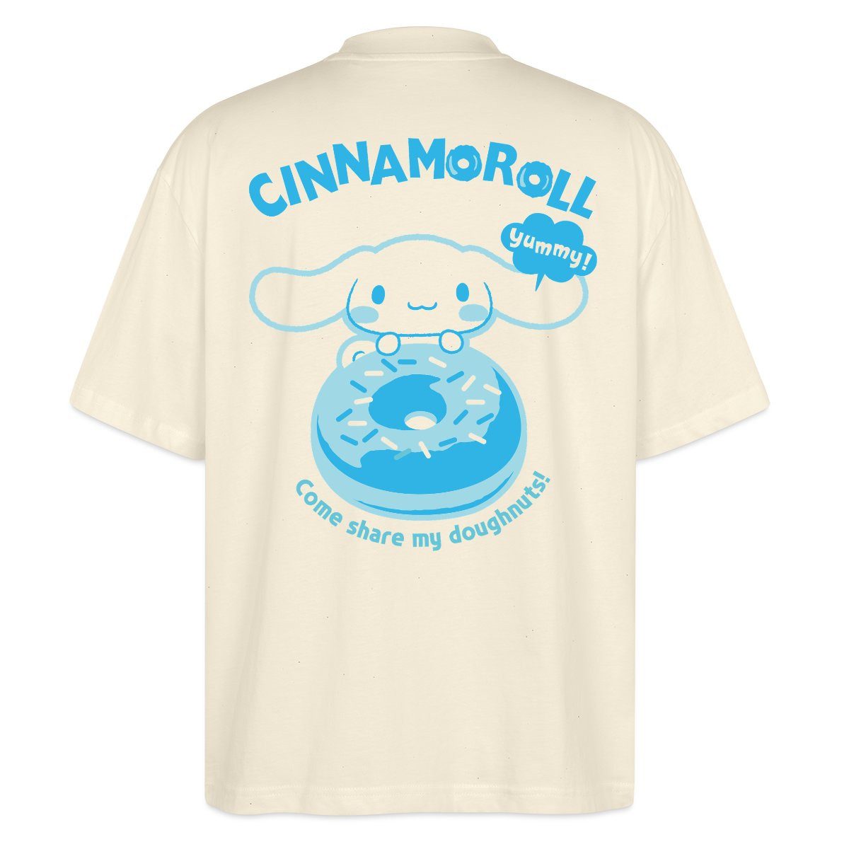T-Shirt Cinnamoroll Mit Donut Yummy Doughnuts Oversize Unisex T-Shirt