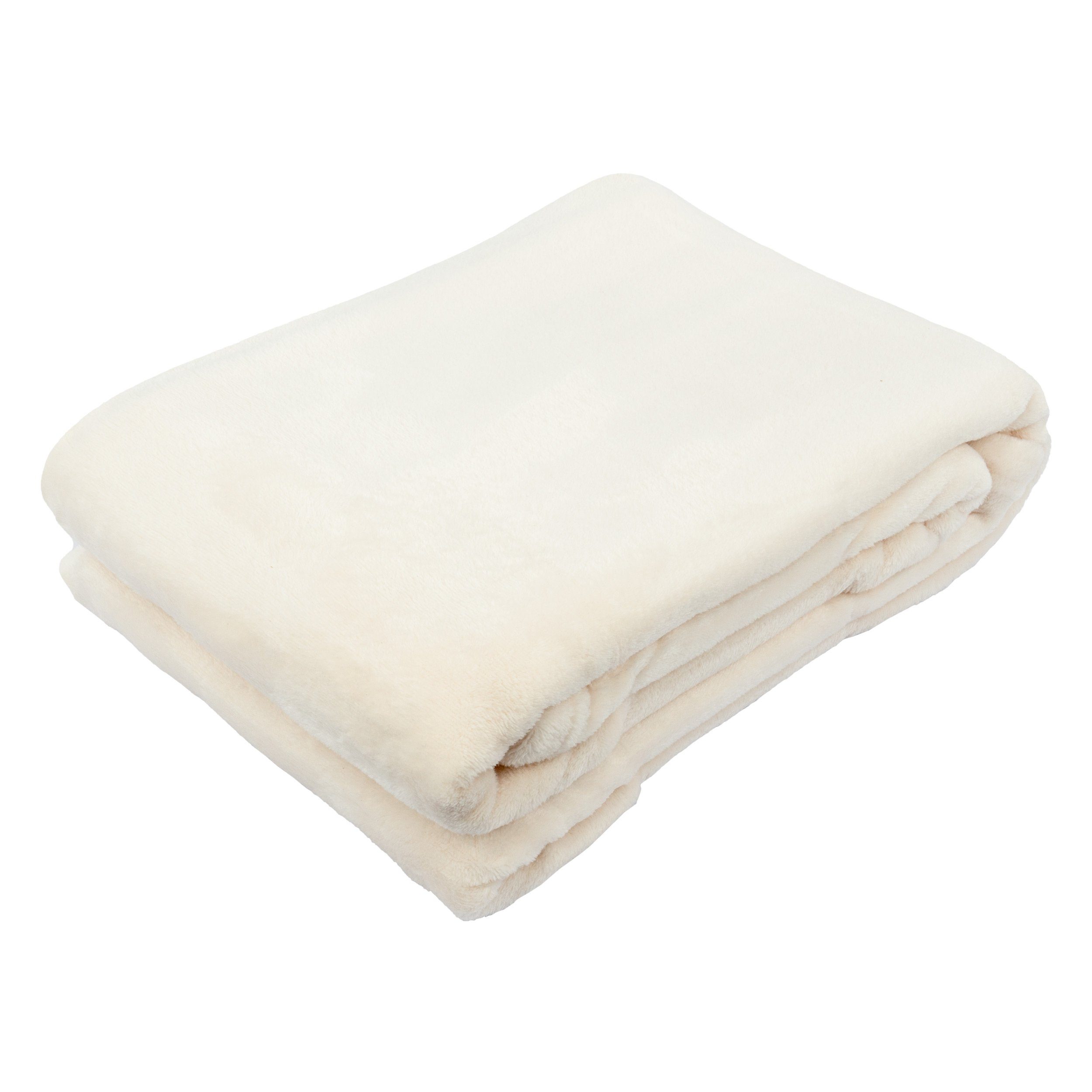 Wohndecke Flanell, VIVA Home, uni günstig online kaufen