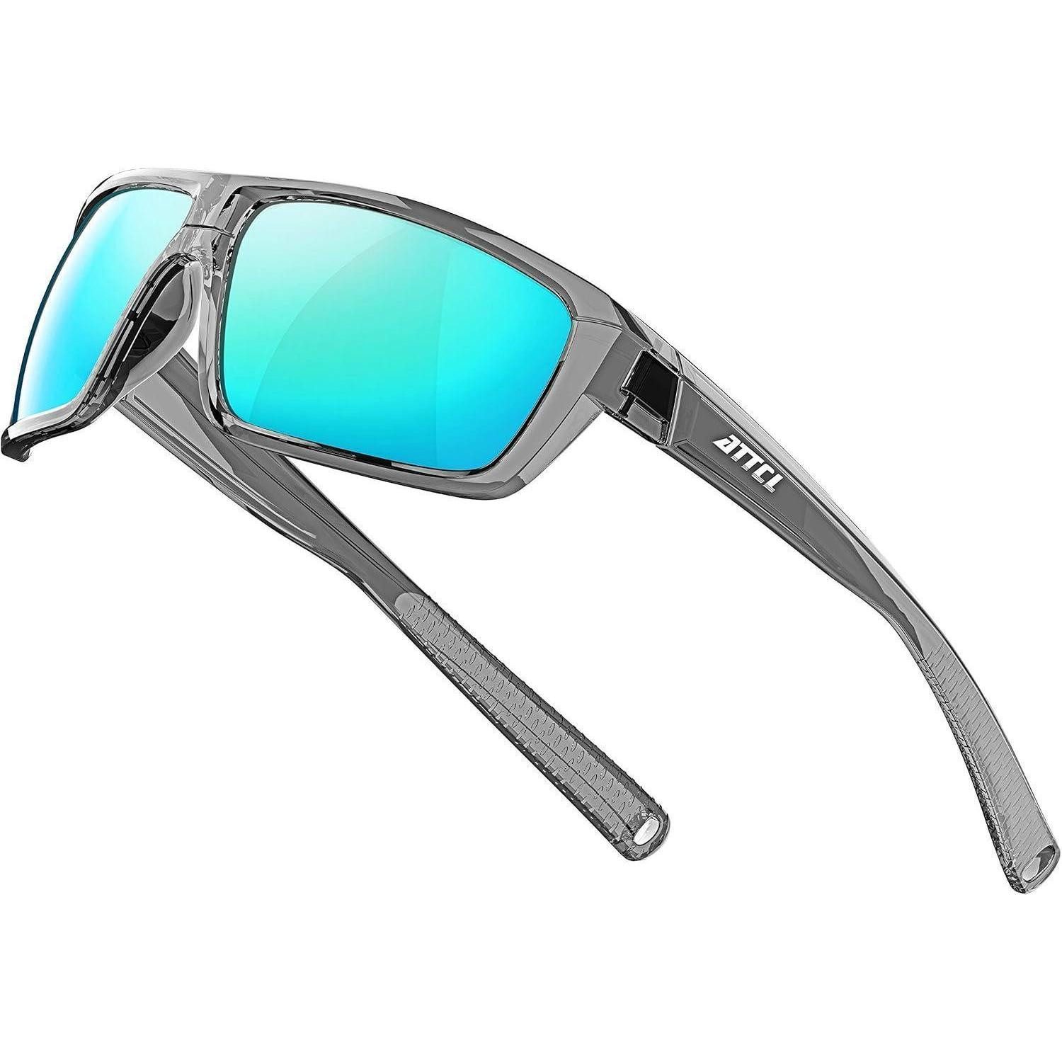 Sonnenbrille Sonnenbrille polarisierte UV400 Sport TR90 M Klar+blau Verspiegelt