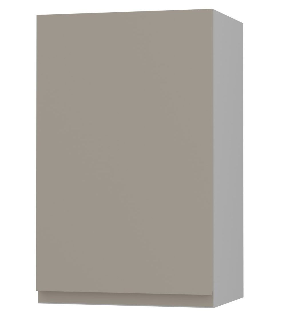 Feldmann-Wohnen Klapphängeschrank Avellino (W2/45, 1-türig, 2 Einlegeböden, 1-St., moderne Optik, Acrylfronten, Griffmulden) 45x32,5x72cm grifflos grau - cashmere Acryl (AV-W2/45)