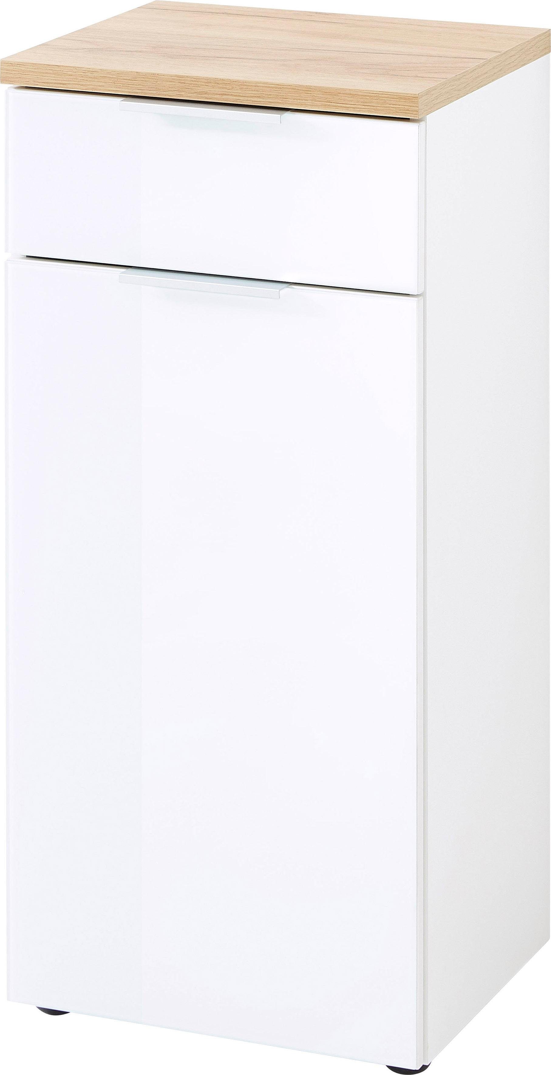 GERMANIA Unterschrank Pescara Front mit Glasauflage