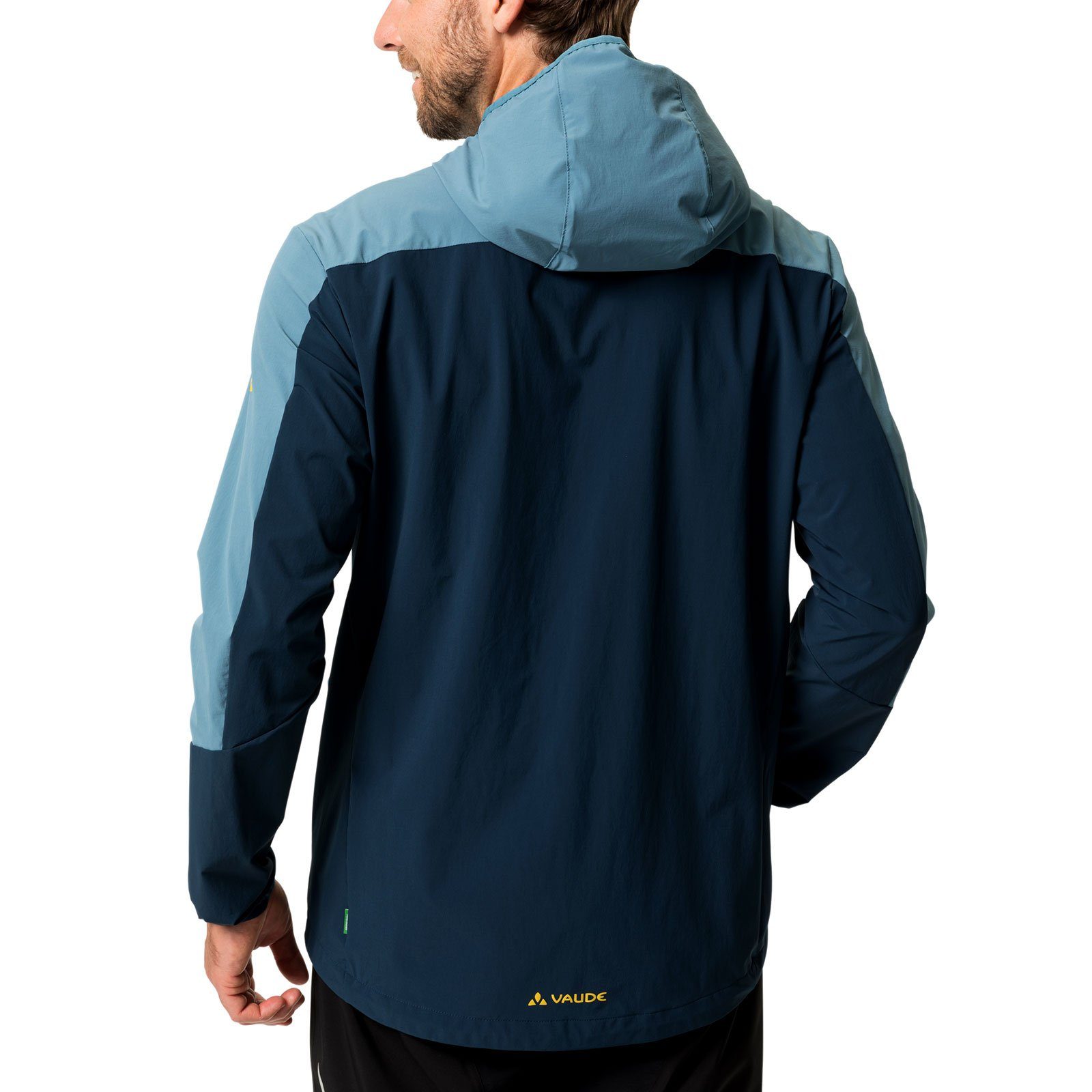uni Outdoorjacke IV blue Jacket VAUDE 230 angeschnittener Moab gray Kapuze mit
