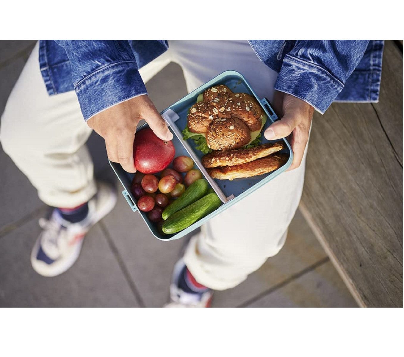 Mepal Lunchbox 2-tlg.Take a Break Set – Nordic Blue / Hellblau – Groß / Klein