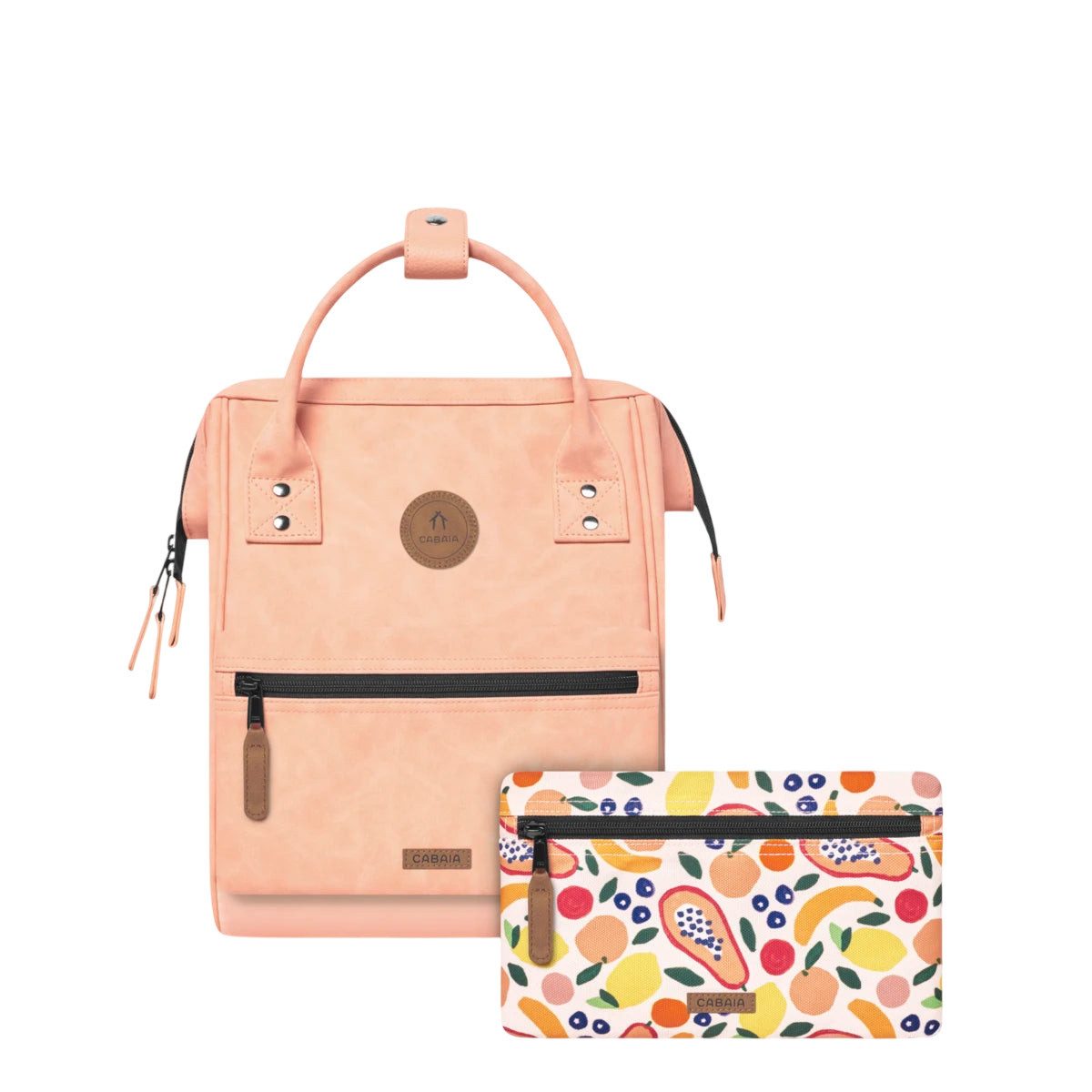 CABAIA Rucksack Como (Set, 3-tlg., inkl. 2 auswechselbaren Vordertaschen), Tagesrucksack mit austauschbaren Vordertaschen