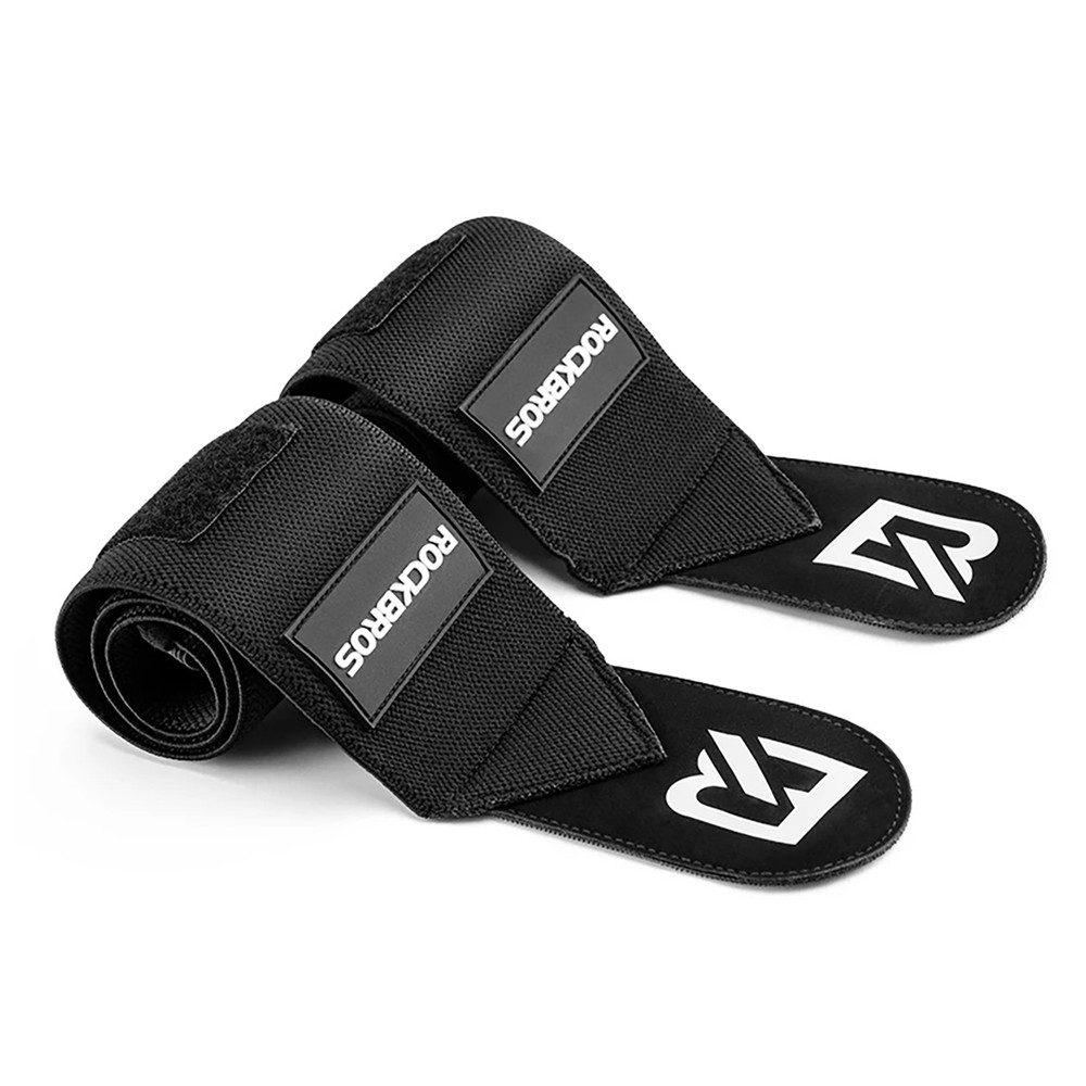 ROCKBROS Schweißband Rockbros 0431001 Sportarmband - schwarz (2 Stk), 8 cm breit, Klettverschluss, elastisch, 2er-Set