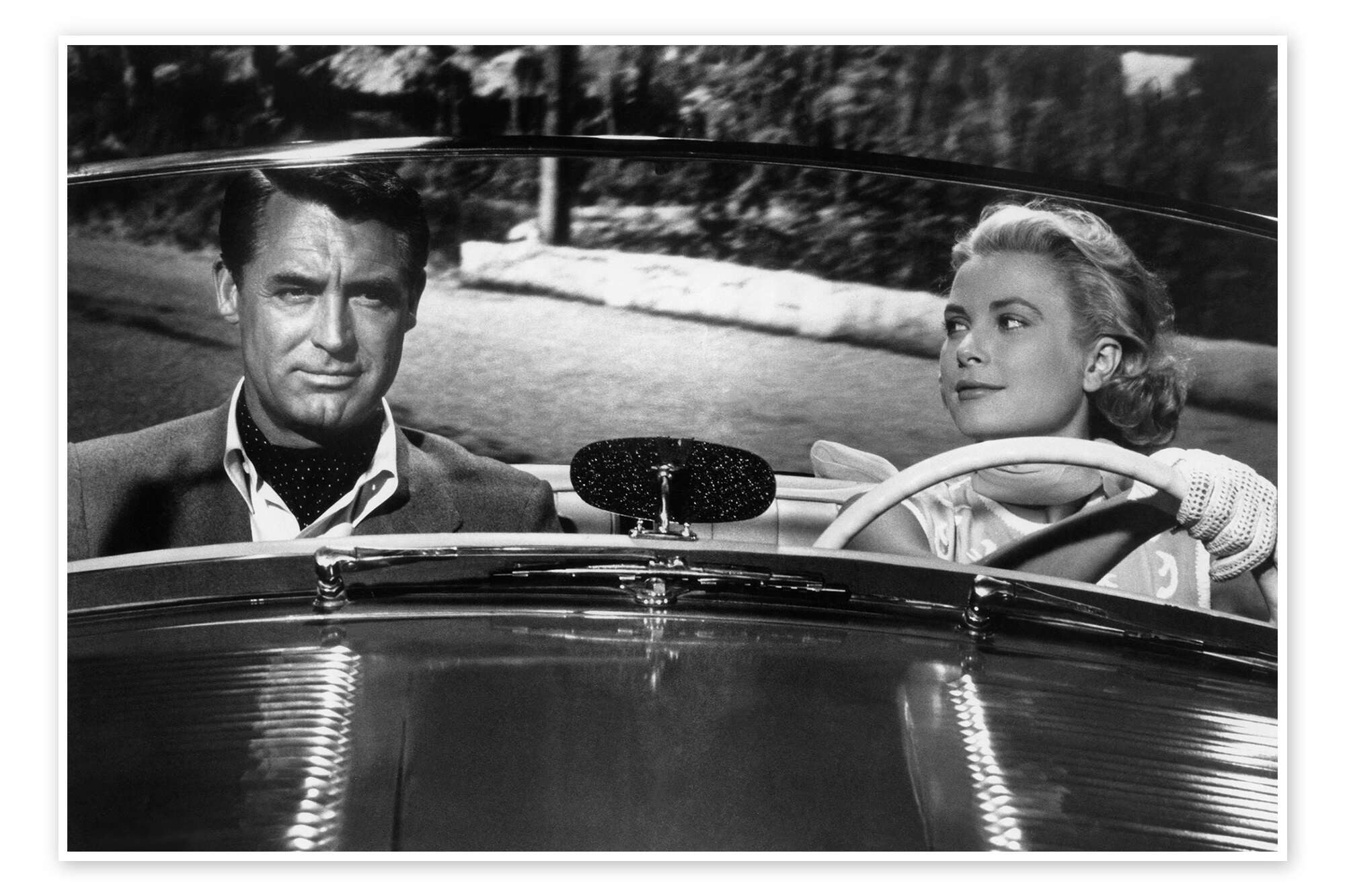 Posterlounge Wandbild Cary Grant und Grace Kelly, 1955, Bridgeman Images, erhältlich als Poster, Leinwandbild, Wandsticker oder Acrylglasbild