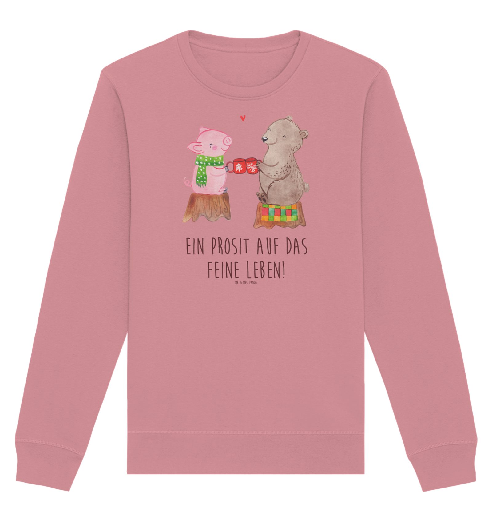 Longpullover Glühschwein Sause Größe XXL - Canyon Pink - Geschenk, Sweatshirt Frau