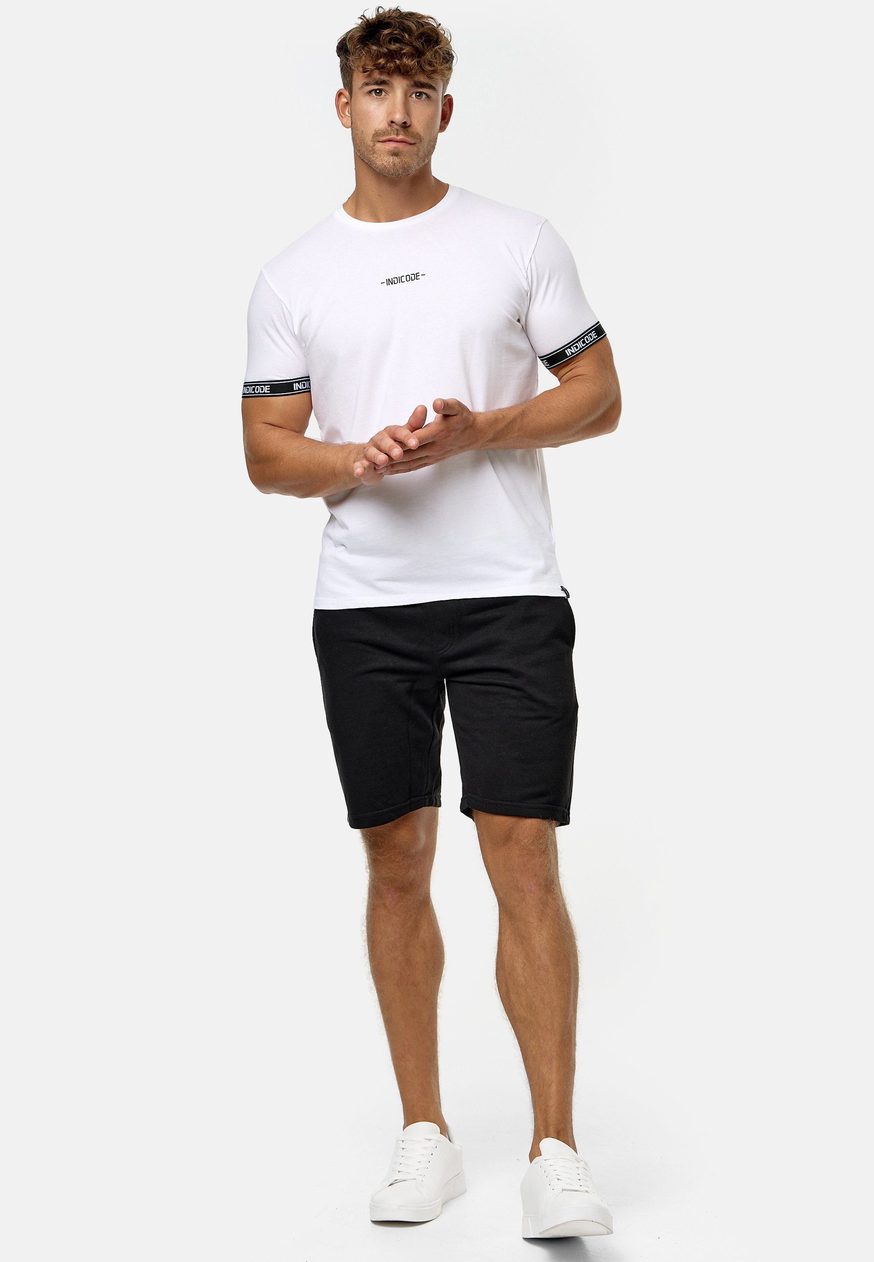 Indicode Sweatshorts Herren Aldrich Sweat Shorts Herrenshorts elastischer Bund mit Kordelzug