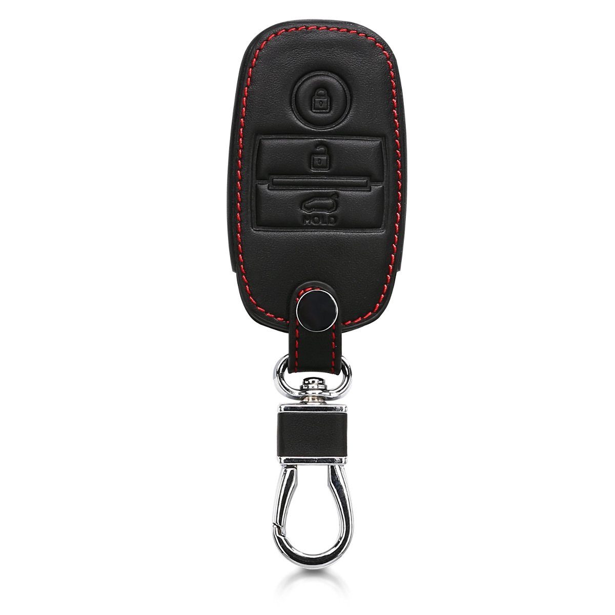 für Schlüsseltasche Schlüsselhülle Hülle Smartkey Kia Autoschlüssel Autoschlüssel, Case Schlüssel Kunstleder Cover kwmobile 3-Tasten