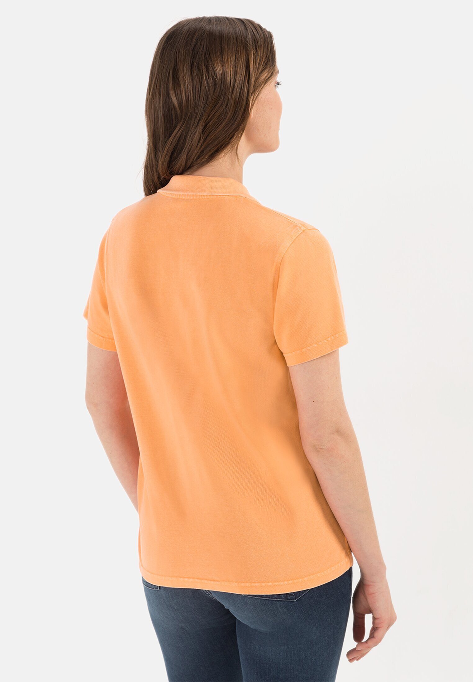 Orange aus Cotton Shirts_Poloshirt Poloshirt camel Organic active