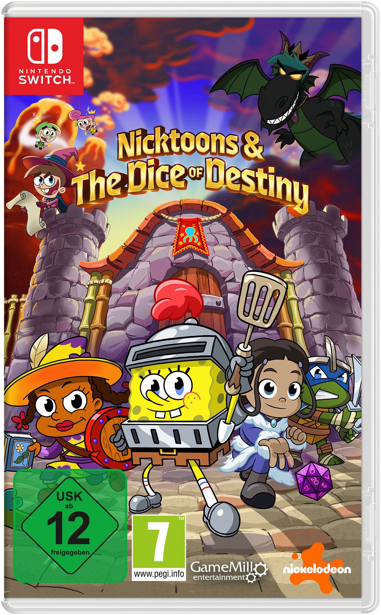 Nicktoons & The Dice of Destiny (Nintendo Switch) (Softwarekarte), Nintendo Switch