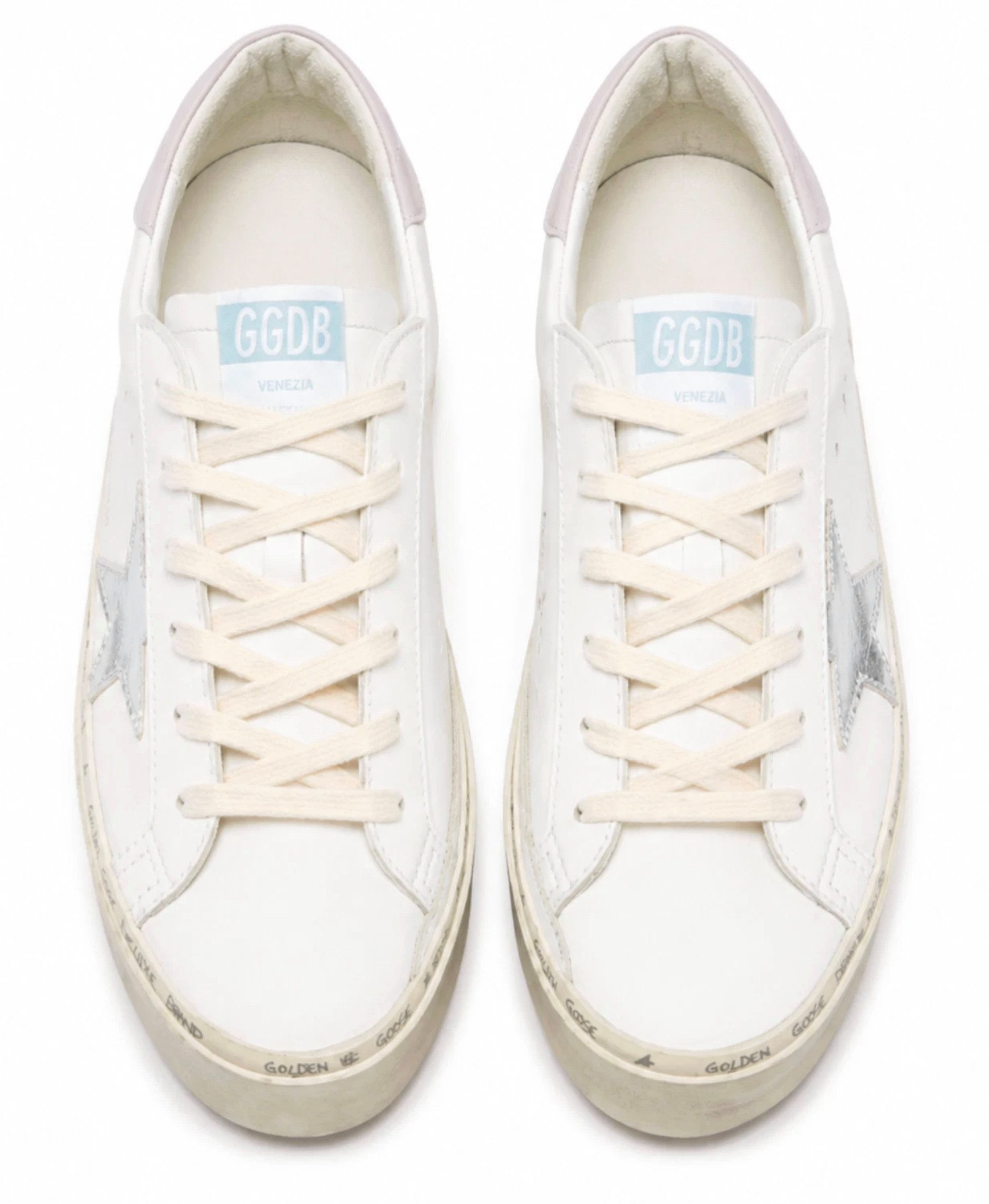GOLDEN GOOSE Hi Star Classic Leder Plateau Schuhe Trainers Turnschuhe 39 Sneaker (1-tlg) Bewusst gestalteter Vintage-Finish-Look