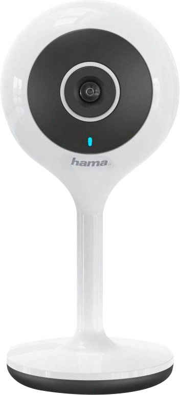 Hama »WiFi-Kamera 1080p Bewegungssensor u.Nachtsichtfunktion Mit App indoor« Smart Home Kamera (Innenbereich, Nachtsicht, eingebautes Mikrofon)