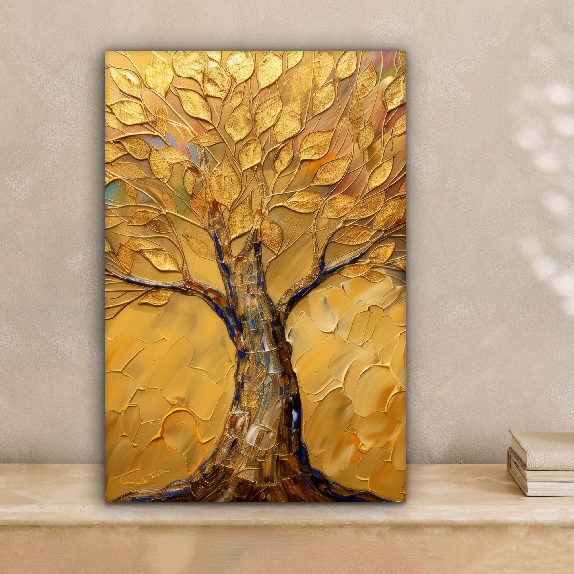 OneMillionCanvasses® Leinwandbild Gold - Baum - Abstrakt - Modern, Fotodruc günstig online kaufen
